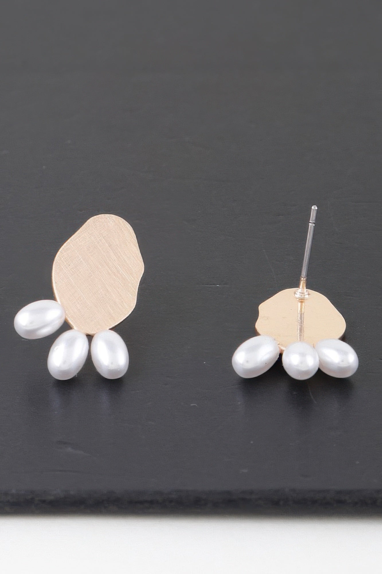 Triple Pearled Drop Earrings product image