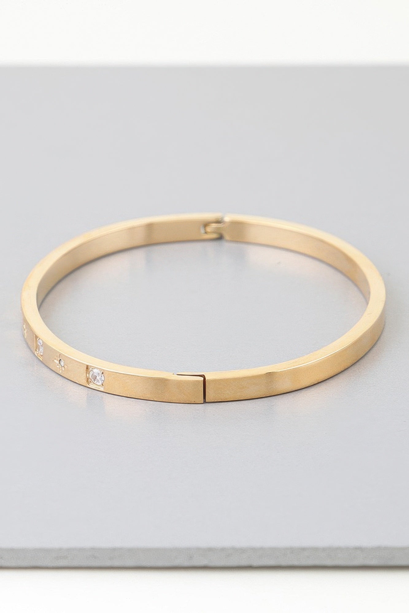 Cubic Star Embedded Cuff Bracelet product image