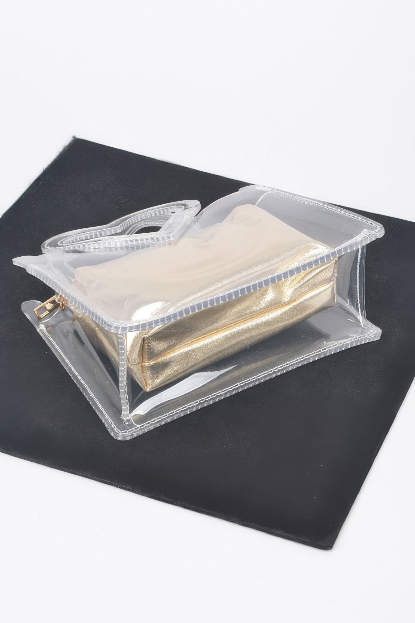 Transparent Heart Shape Handle Clutch W/pouch product image
