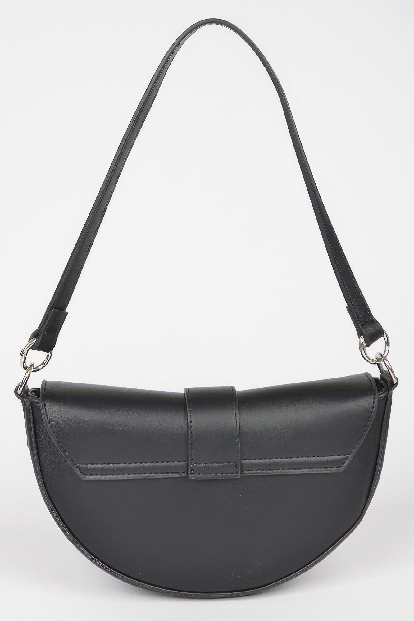 Faux Leather Buckle Shoulder Bag product image