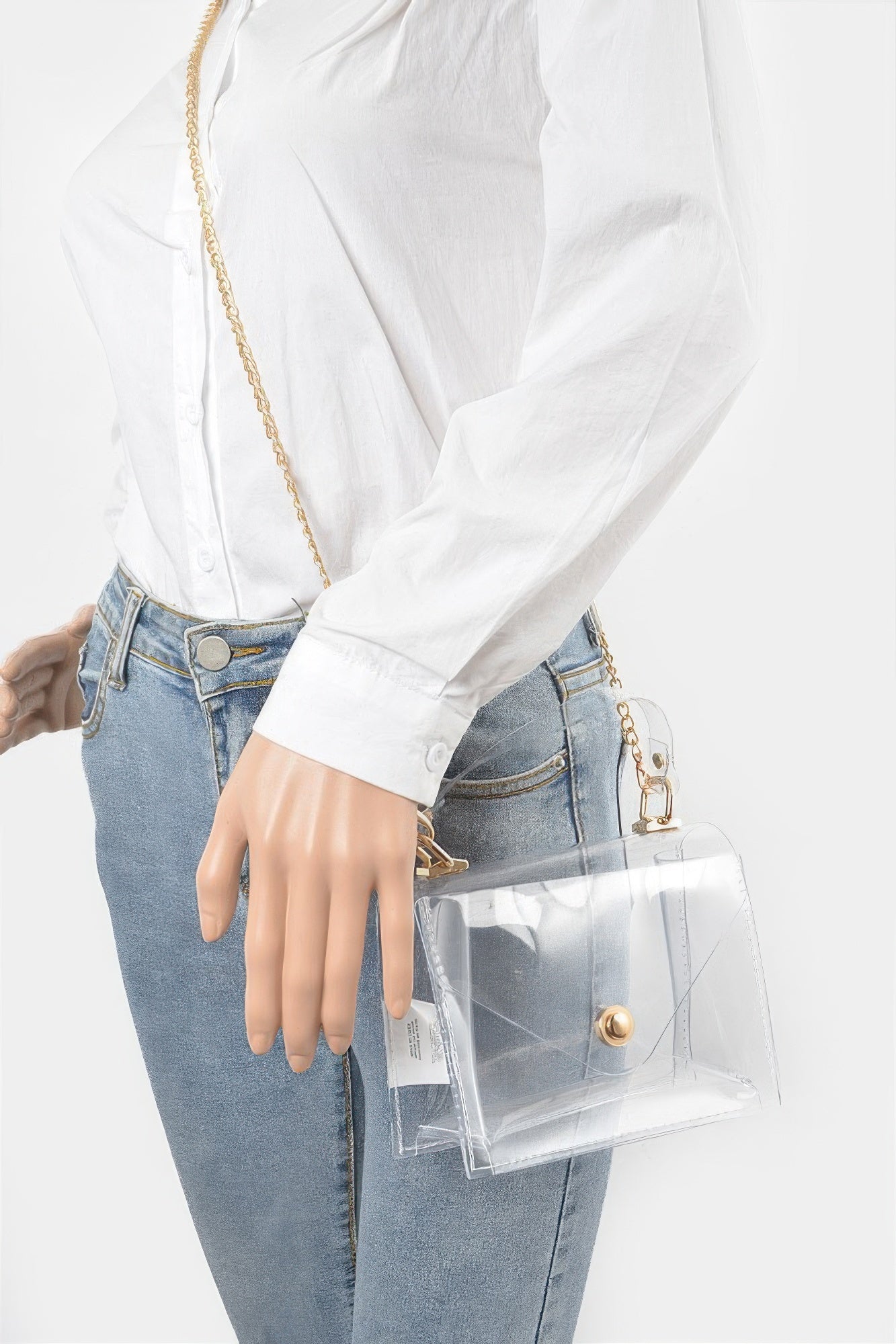 Clear Pvc Top Handle Crossbody Bag product image
