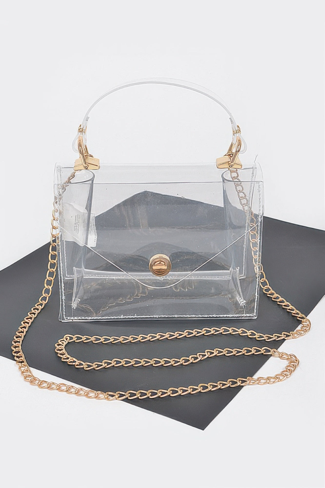 Clear Pvc Top Handle Crossbody Bag product image