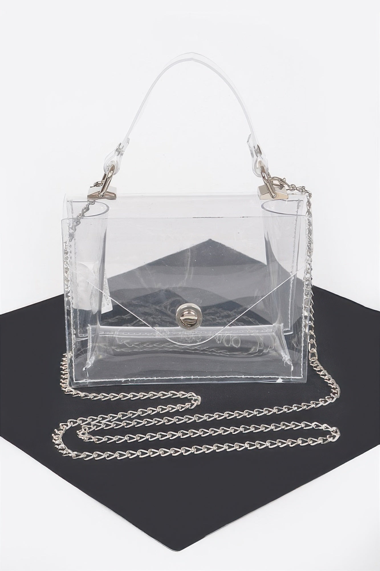 Clear Pvc Top Handle Crossbody Bag product image