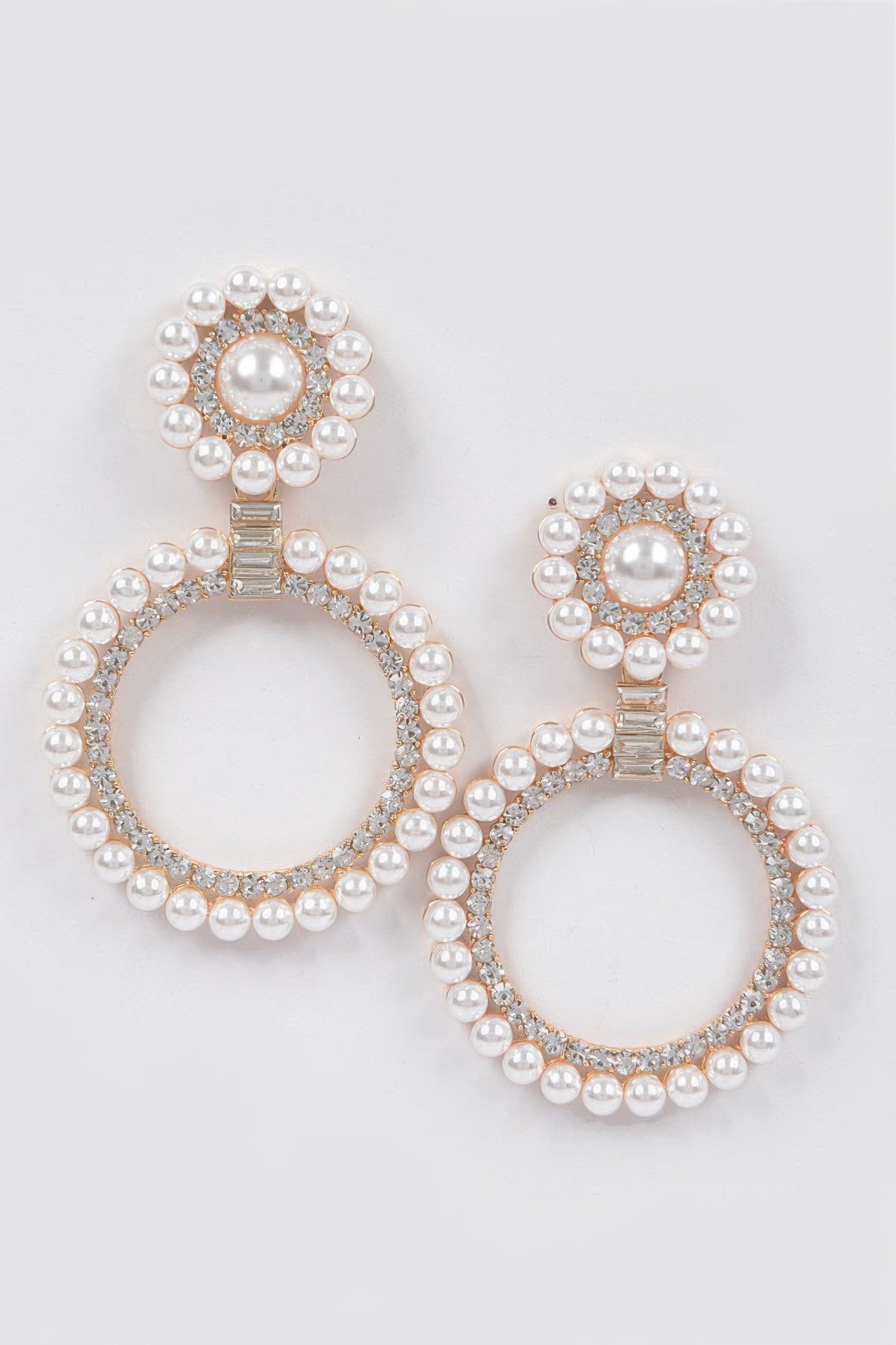 Faux Pearl&stone Dangle Earring product image