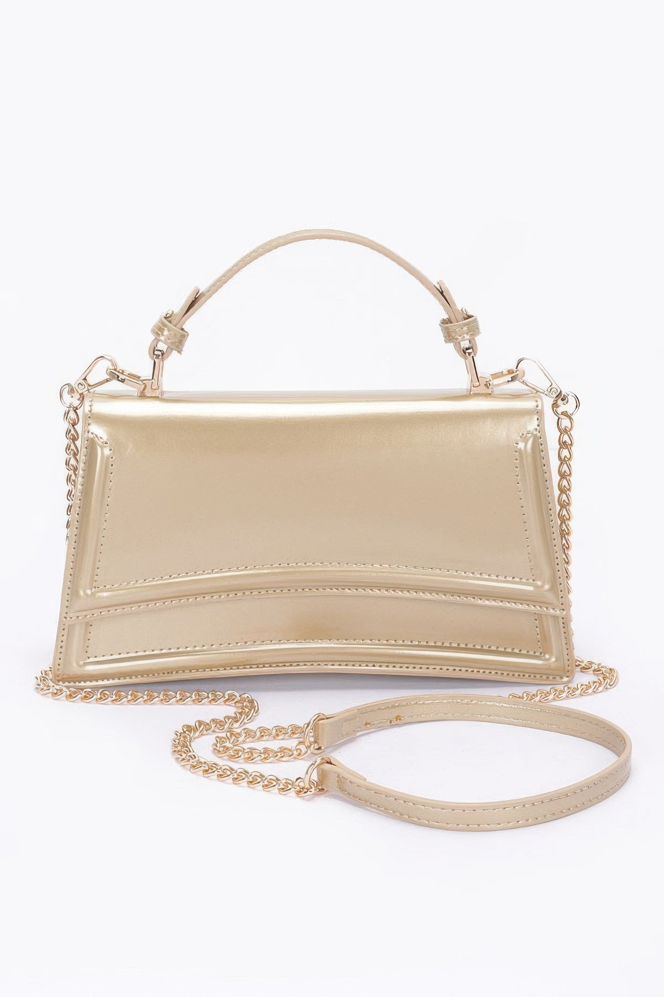 Enamel Top Handle Flap Bag product image