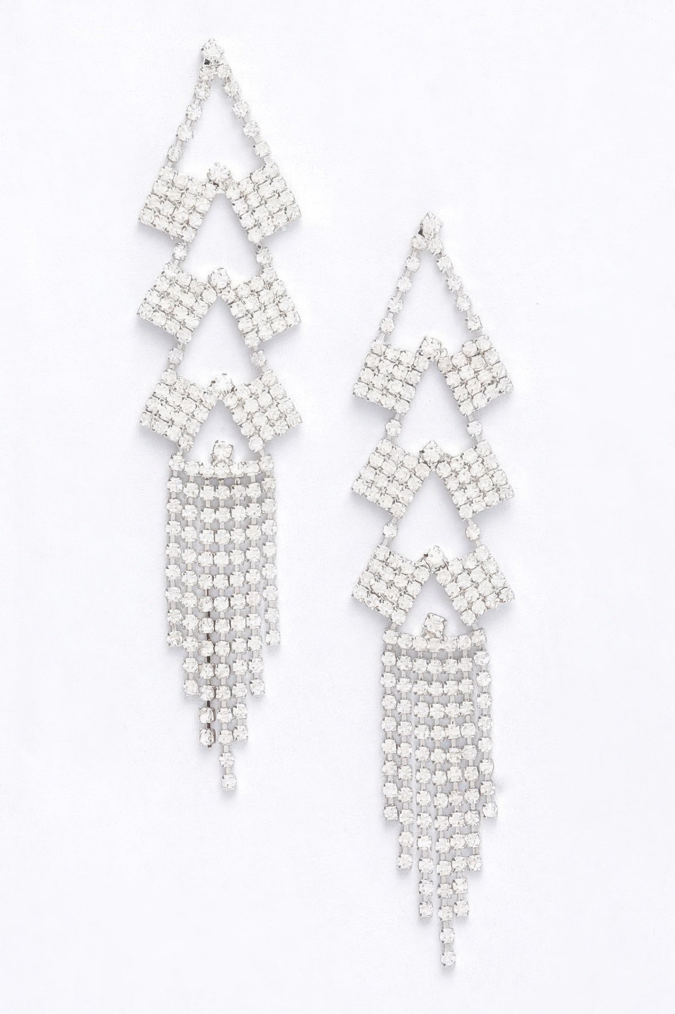 Rhinestone Fringe Earring product image
