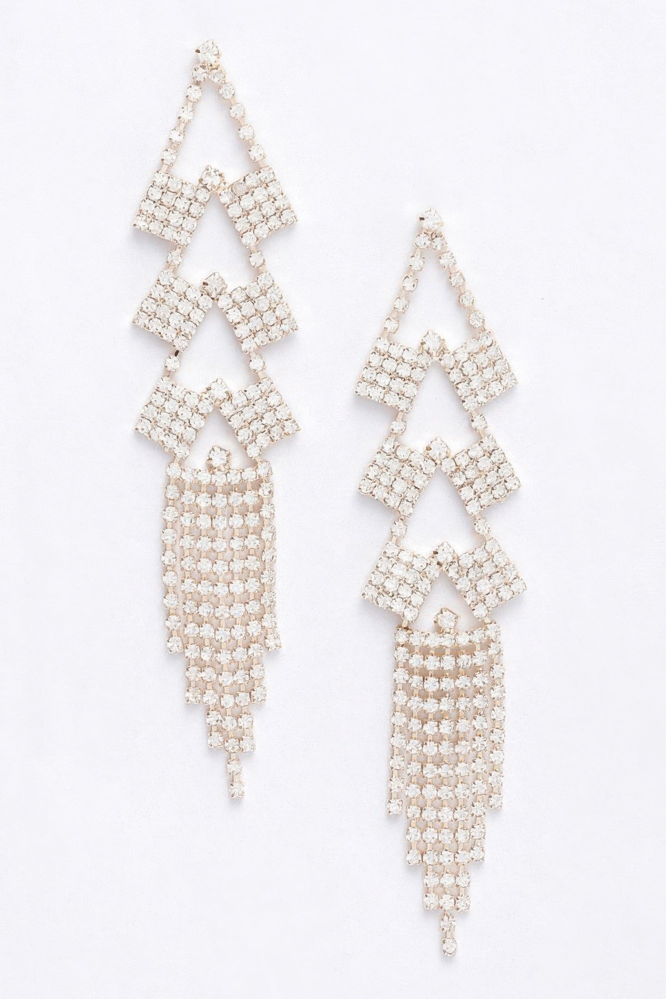 Rhinestone Fringe Earring product image
