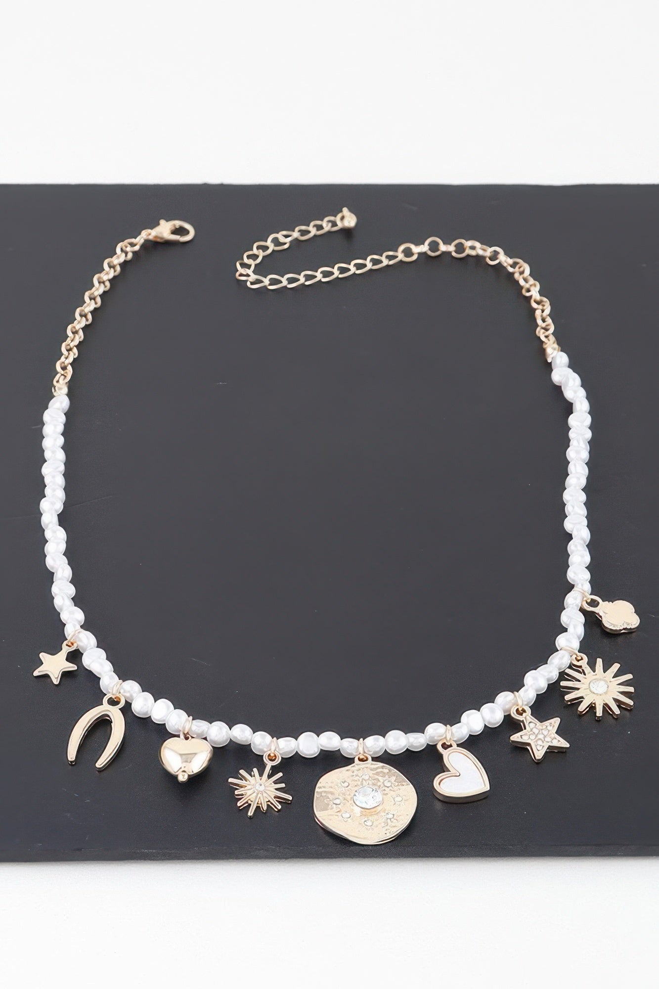 Multi Shiny Charms Beaded Necklace product image