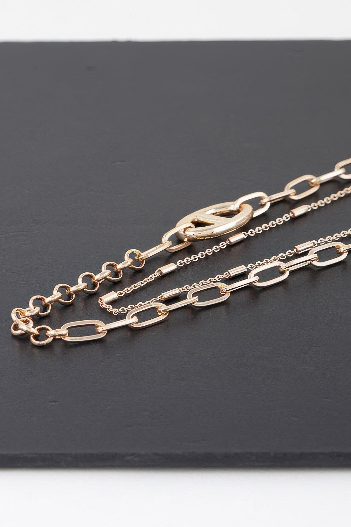 Double Link Chain Choker Necklace product image
