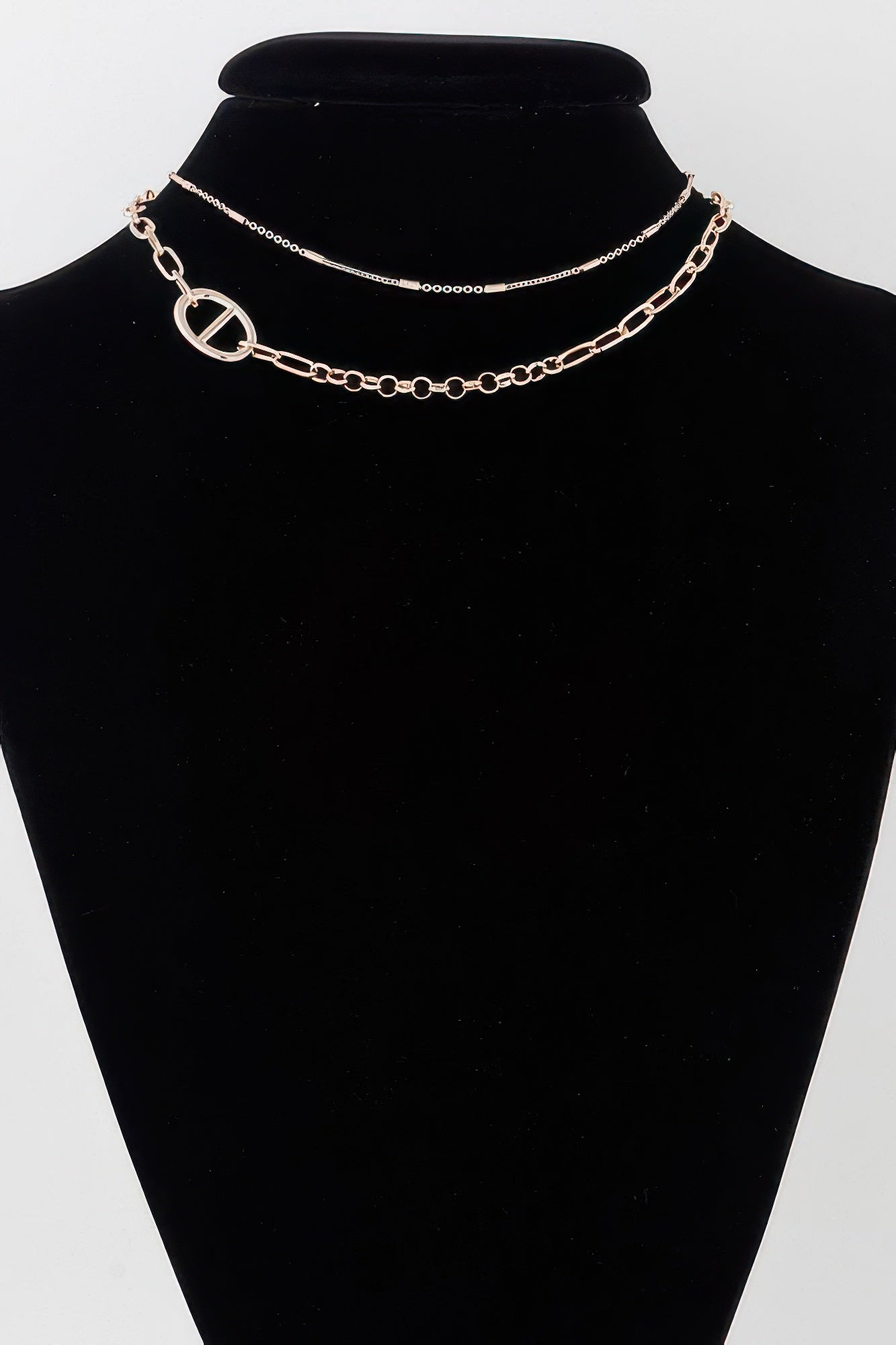 Double Link Chain Choker Necklace product image