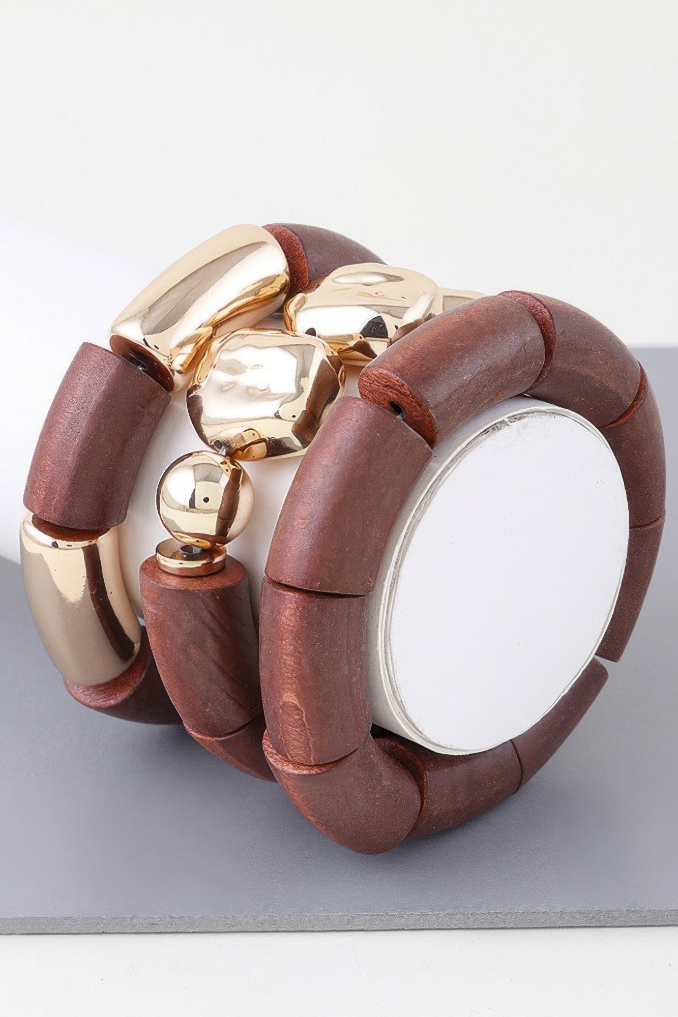 Multi Stone Wood Bracelet product image