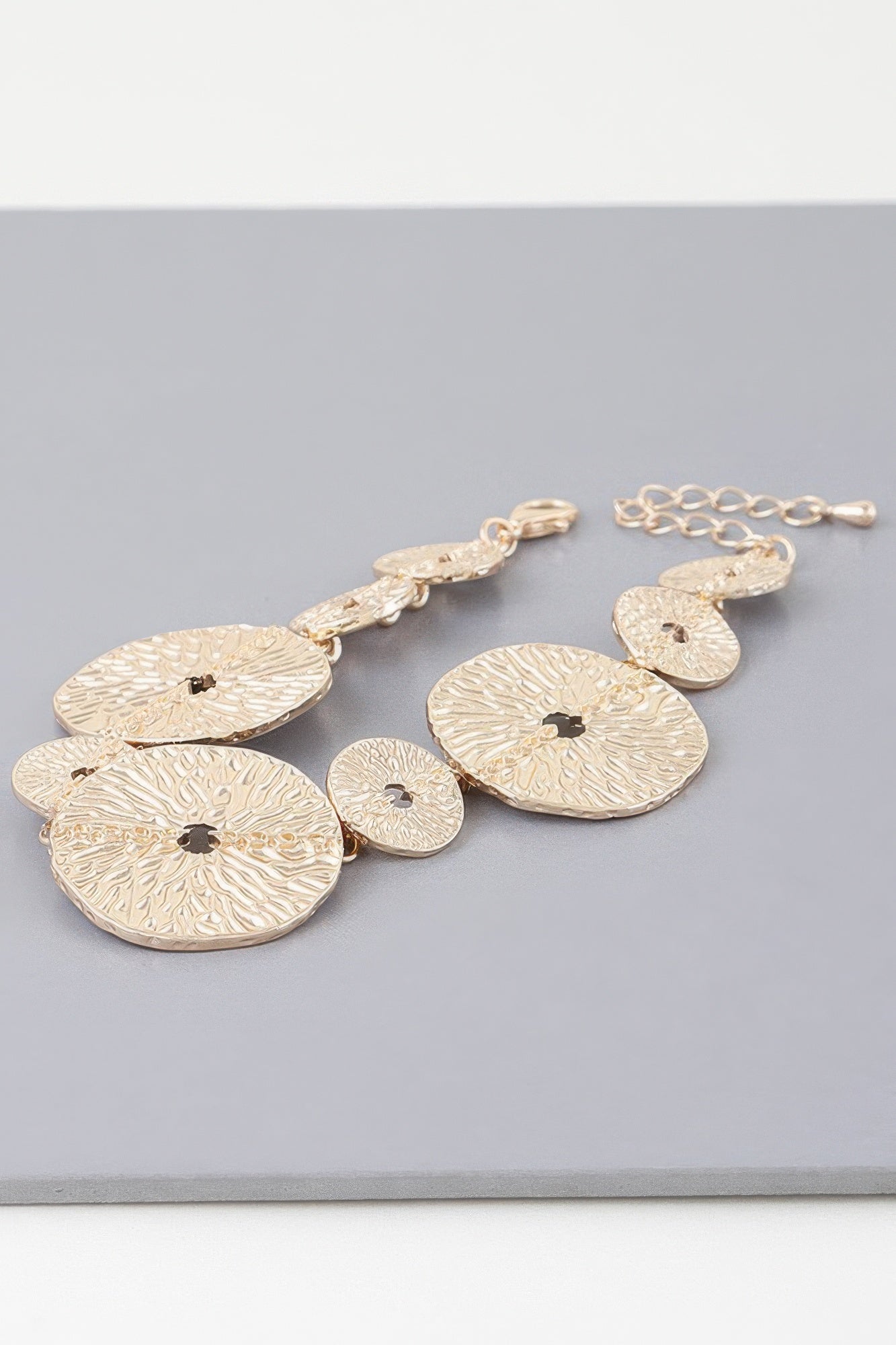 Multi Hammered Disc Bracelet product image