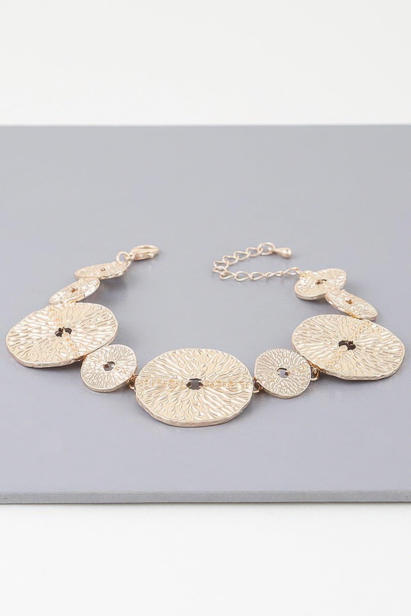 Multi Hammered Disc Bracelet product image