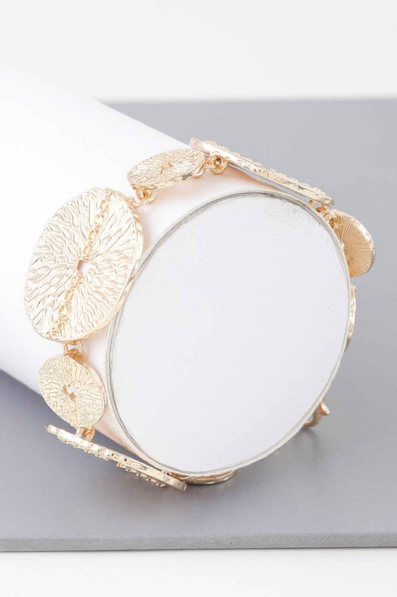 Multi Hammered Disc Bracelet product image