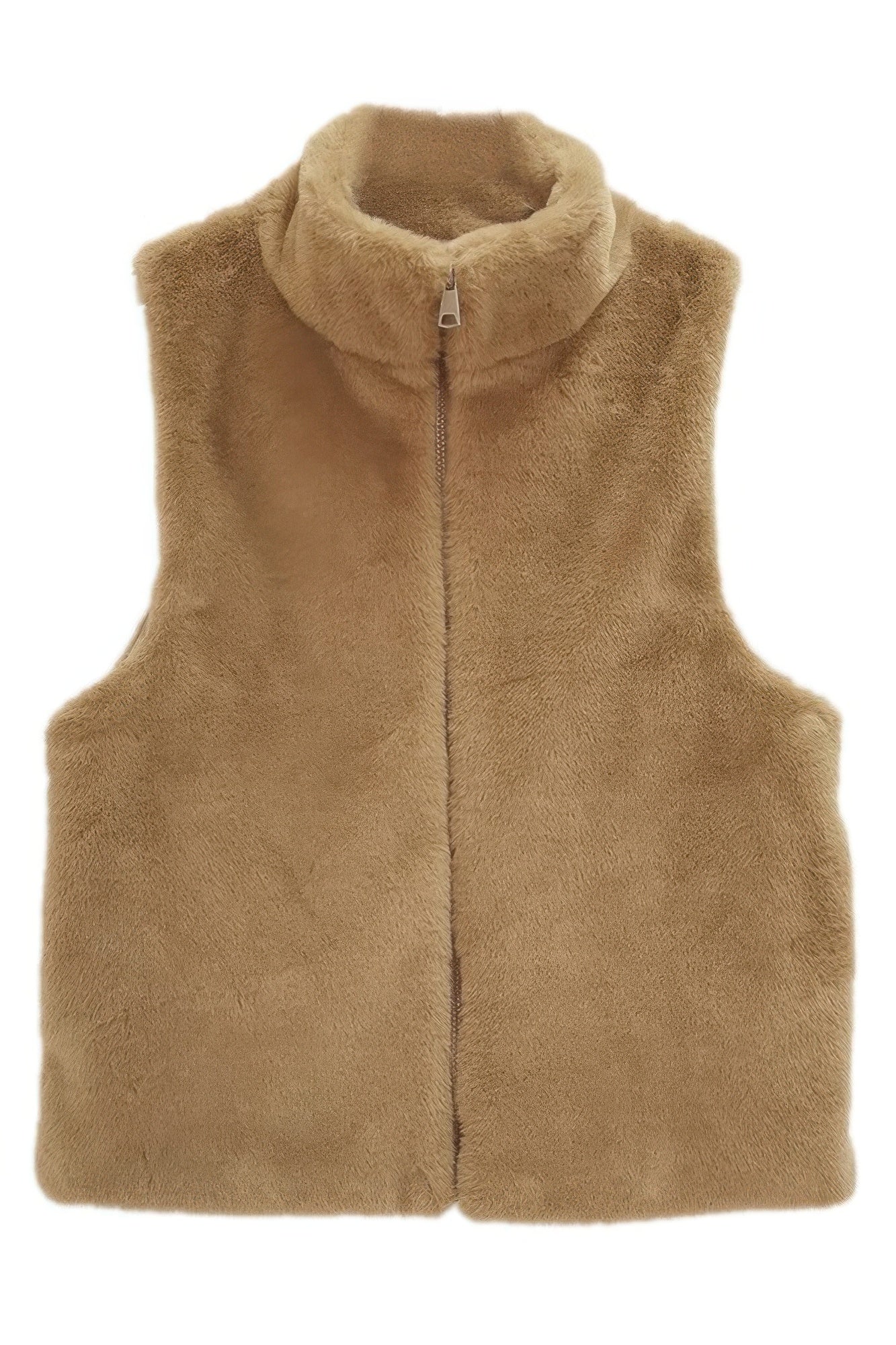 Solid Faux Fur Vest product image