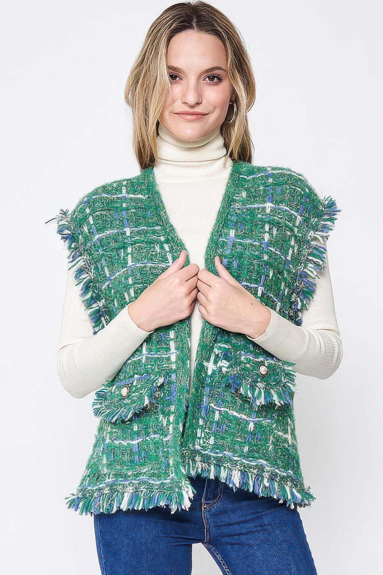 Plaid Tweed Vest product image