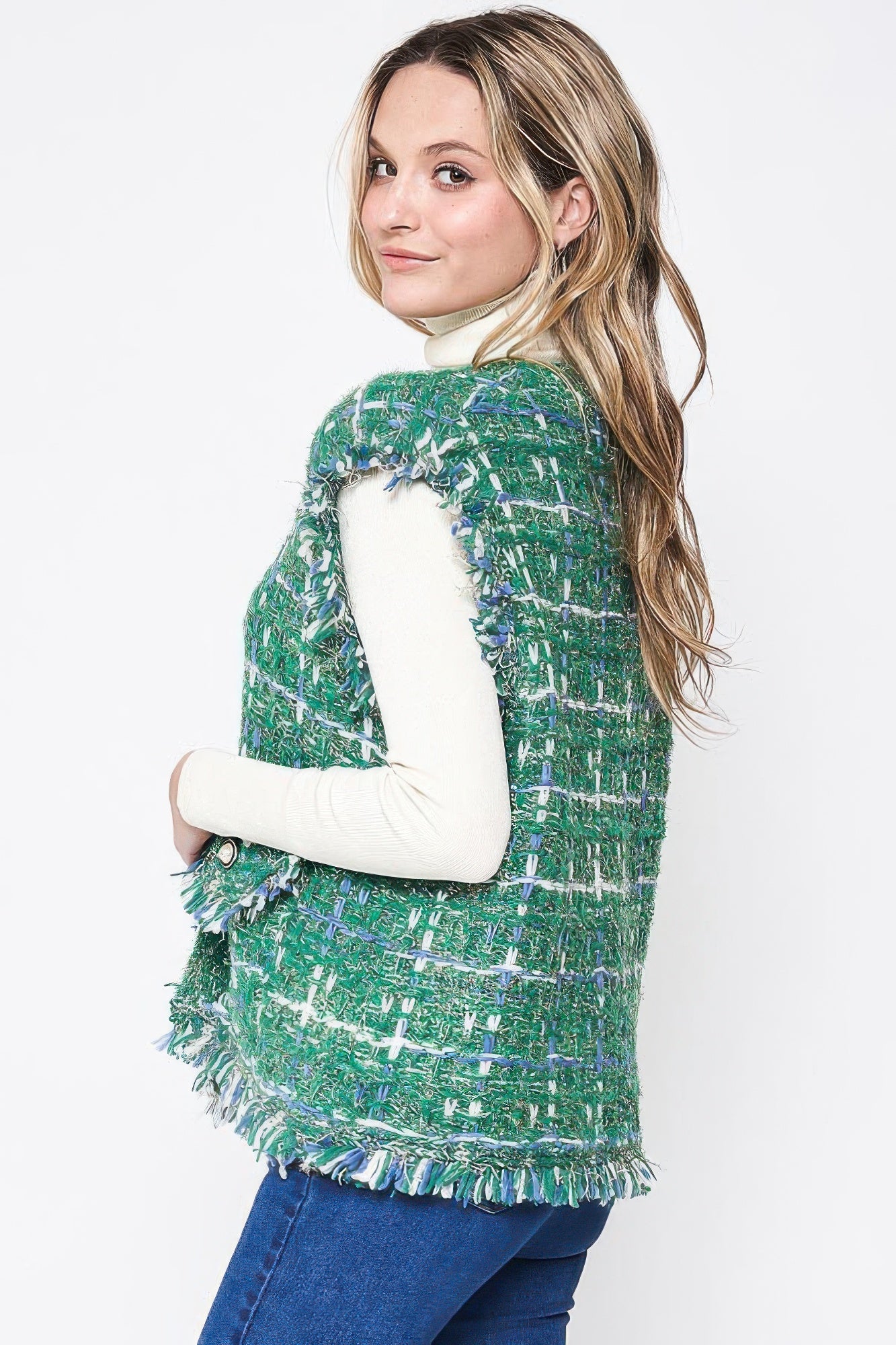 Plaid Tweed Vest product image