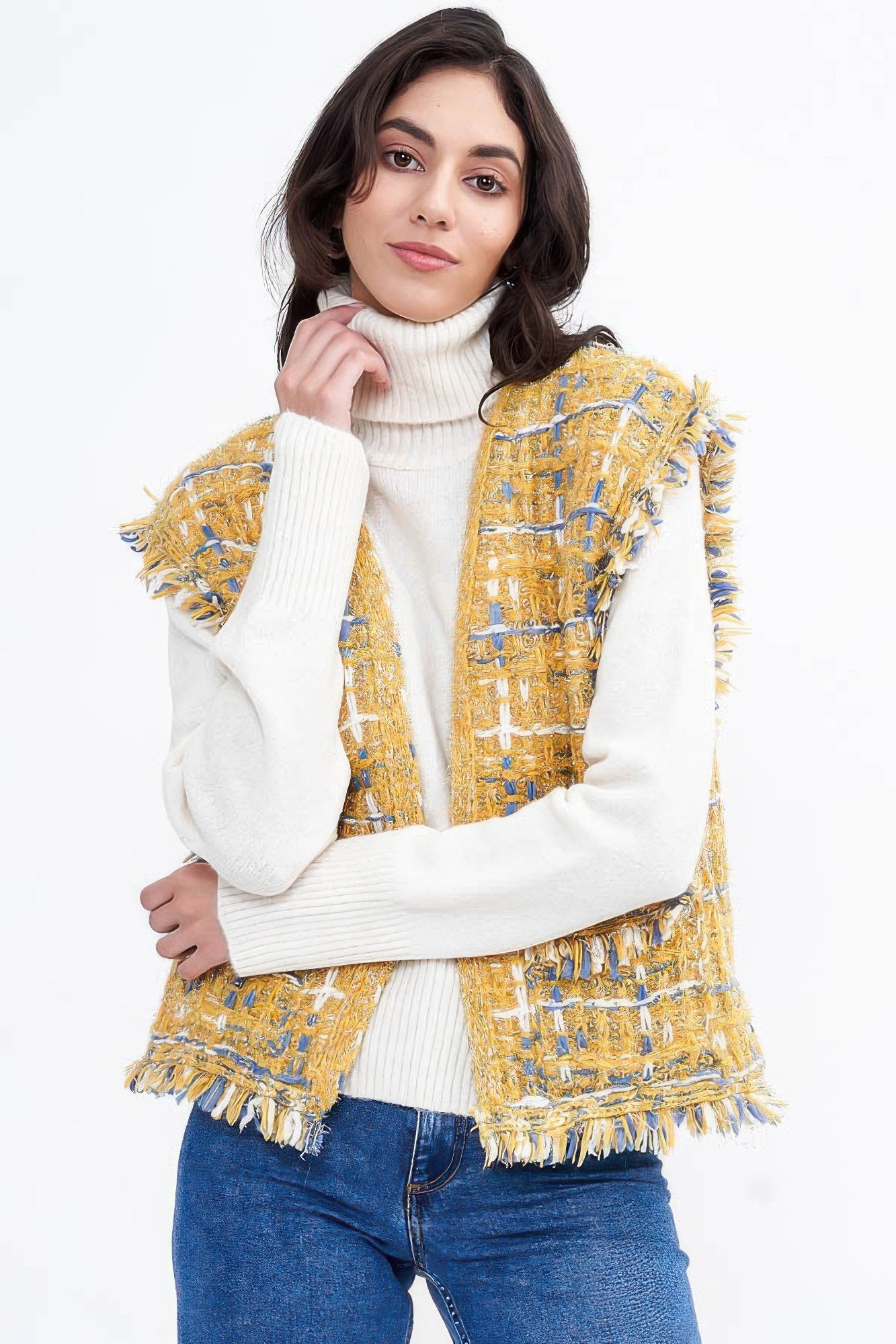 Plaid Tweed Vest product image
