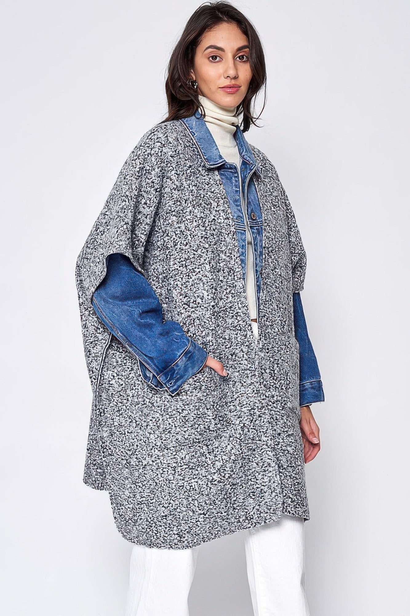 Open Front Pocket Kimono product image