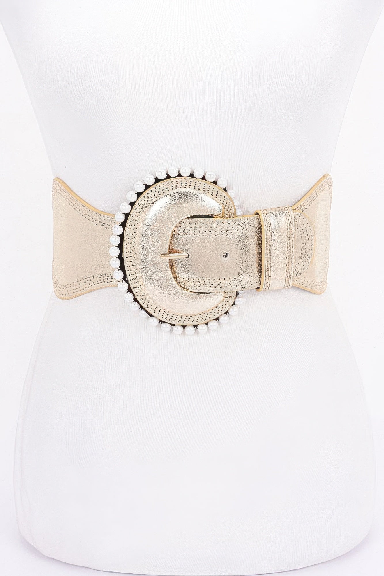 Pearl Metallic Pu Elastic Belt product image