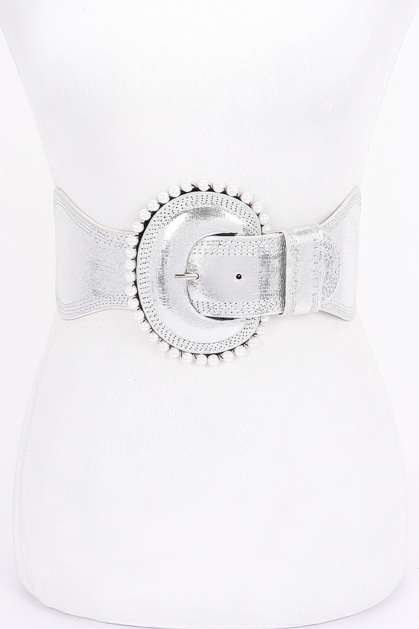 Pearl Metallic Pu Elastic Belt product image