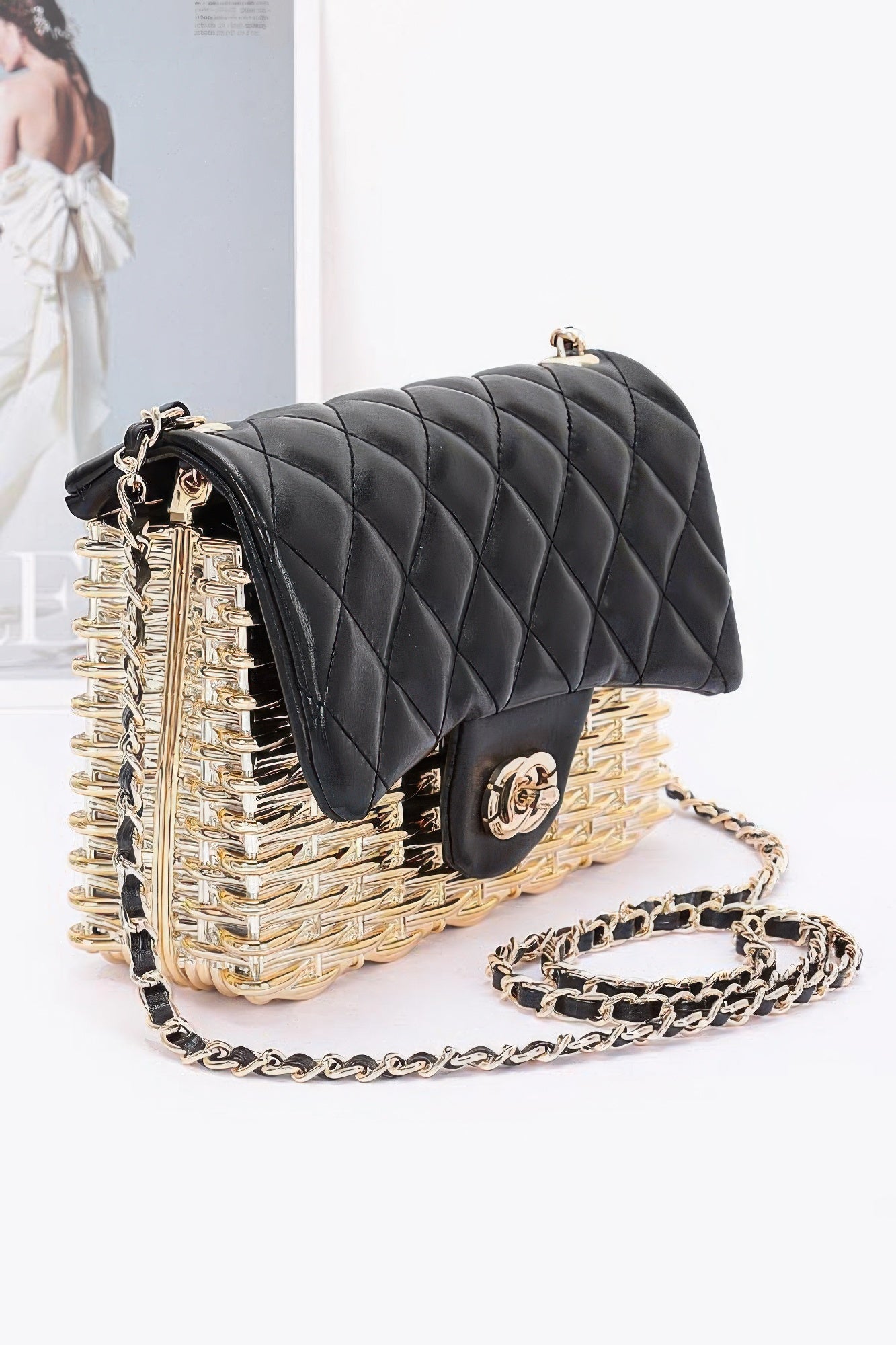 Metallic Acrylic Flap Bag product image