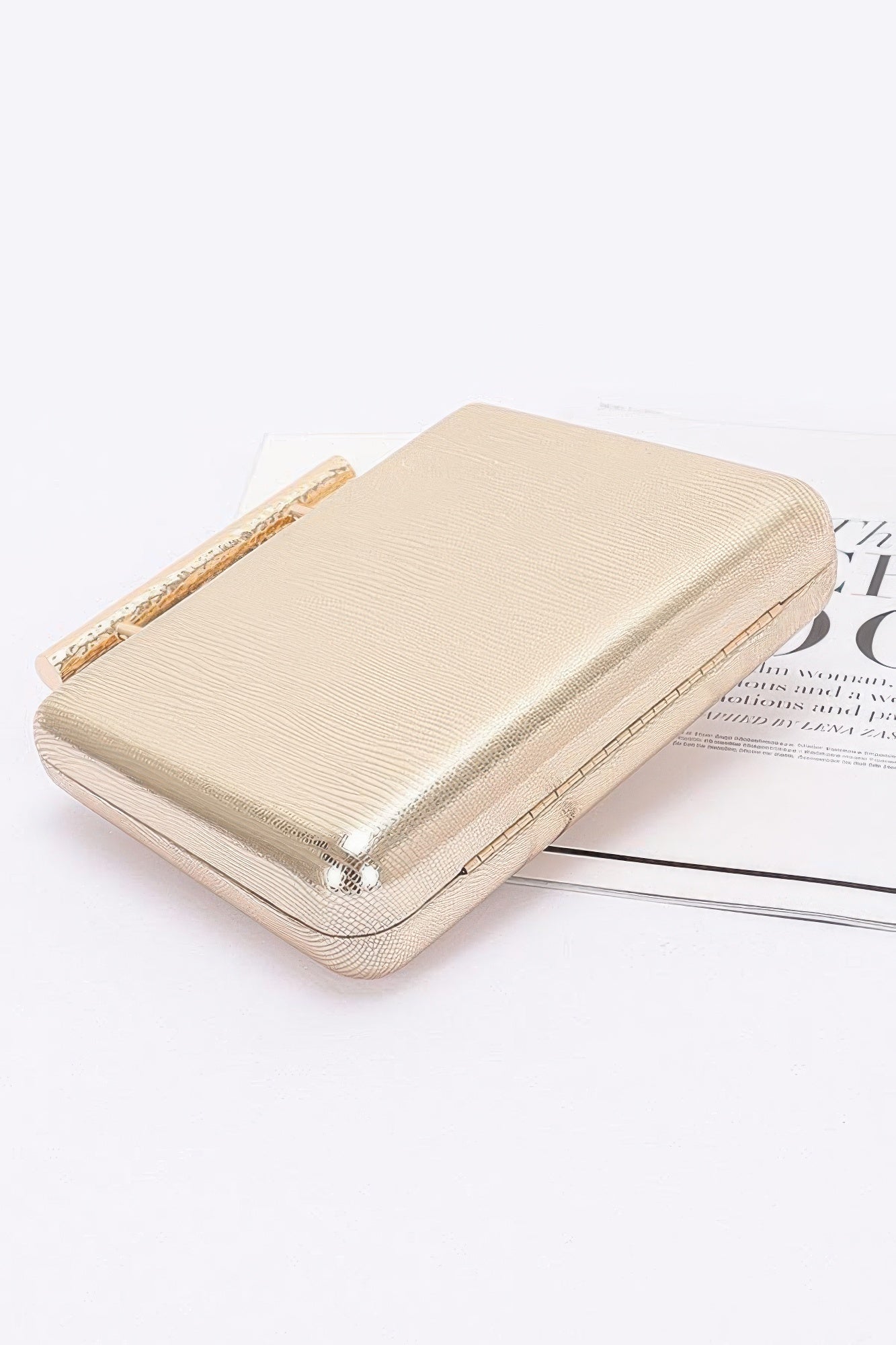 Metal Handle Top Case Clutch product image