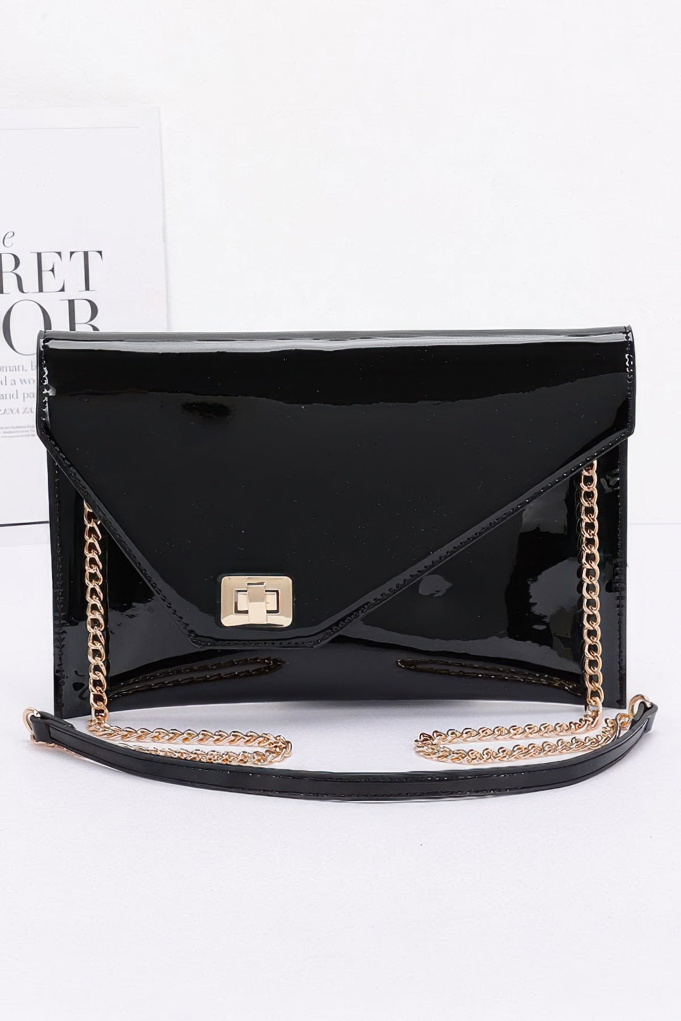 Enamel Envelope Clutch product image