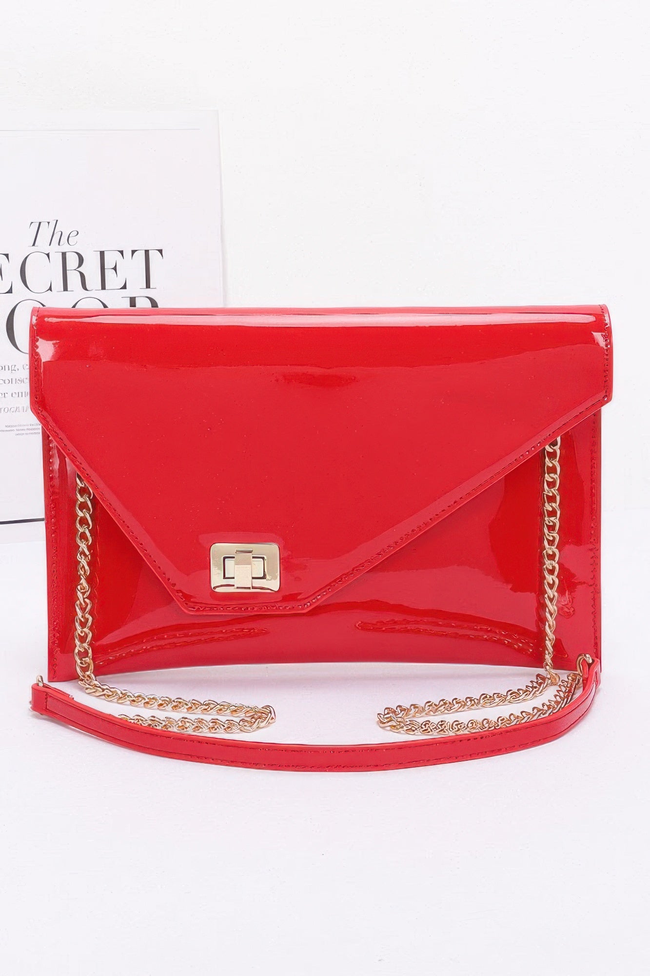 Enamel Envelope Clutch product image