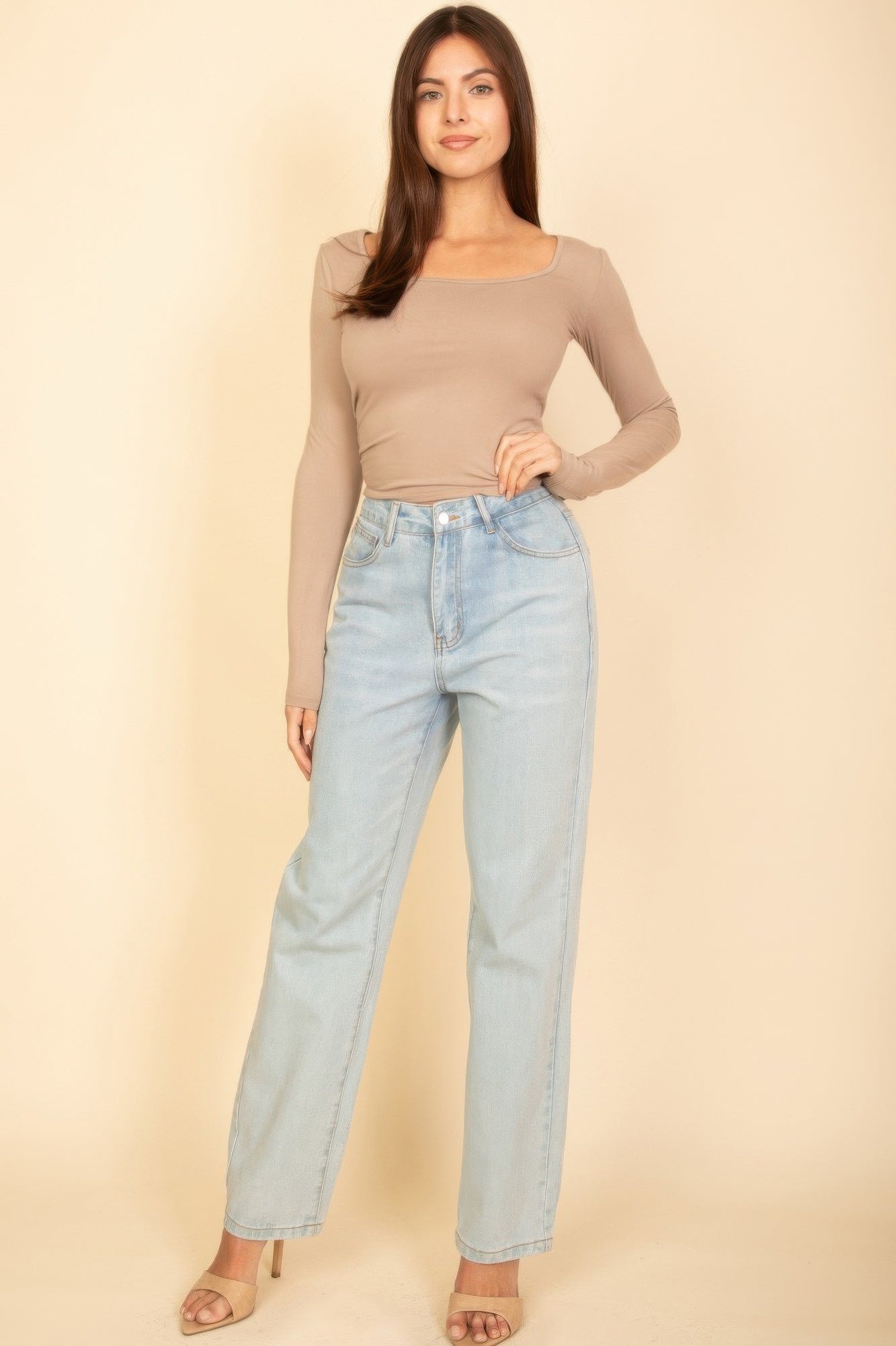 Square Neck Long Sleeve Top product image