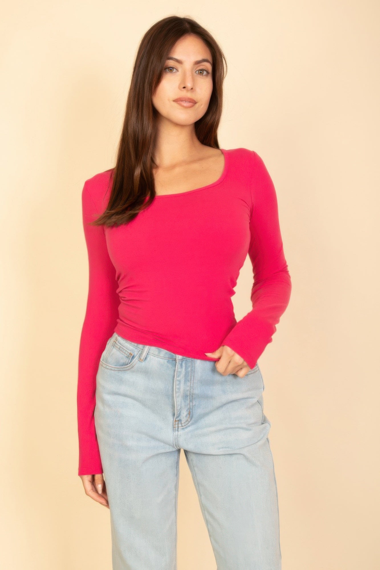 Square Neck Long Sleeve Top product image