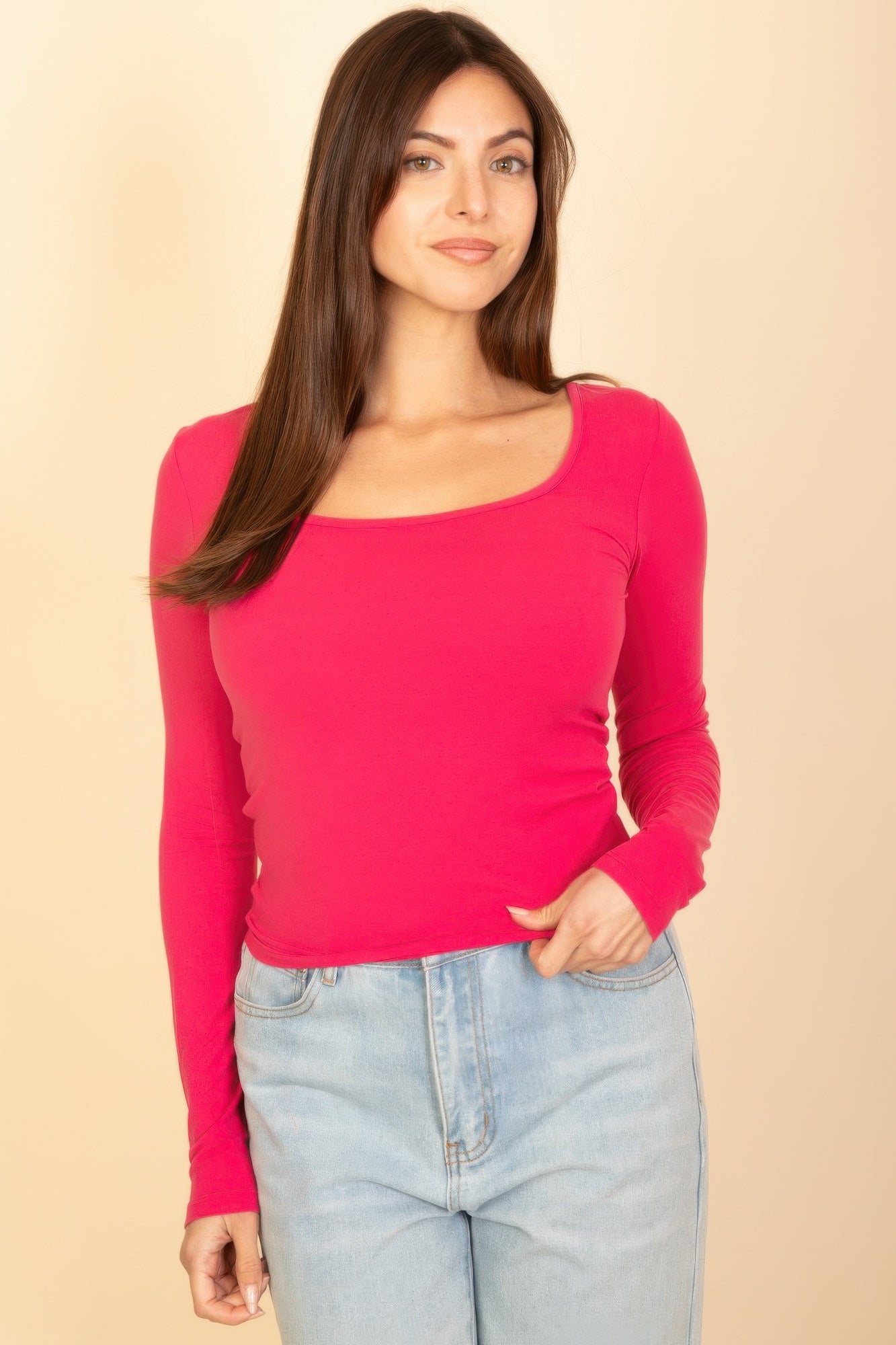 Square Neck Long Sleeve Top product image