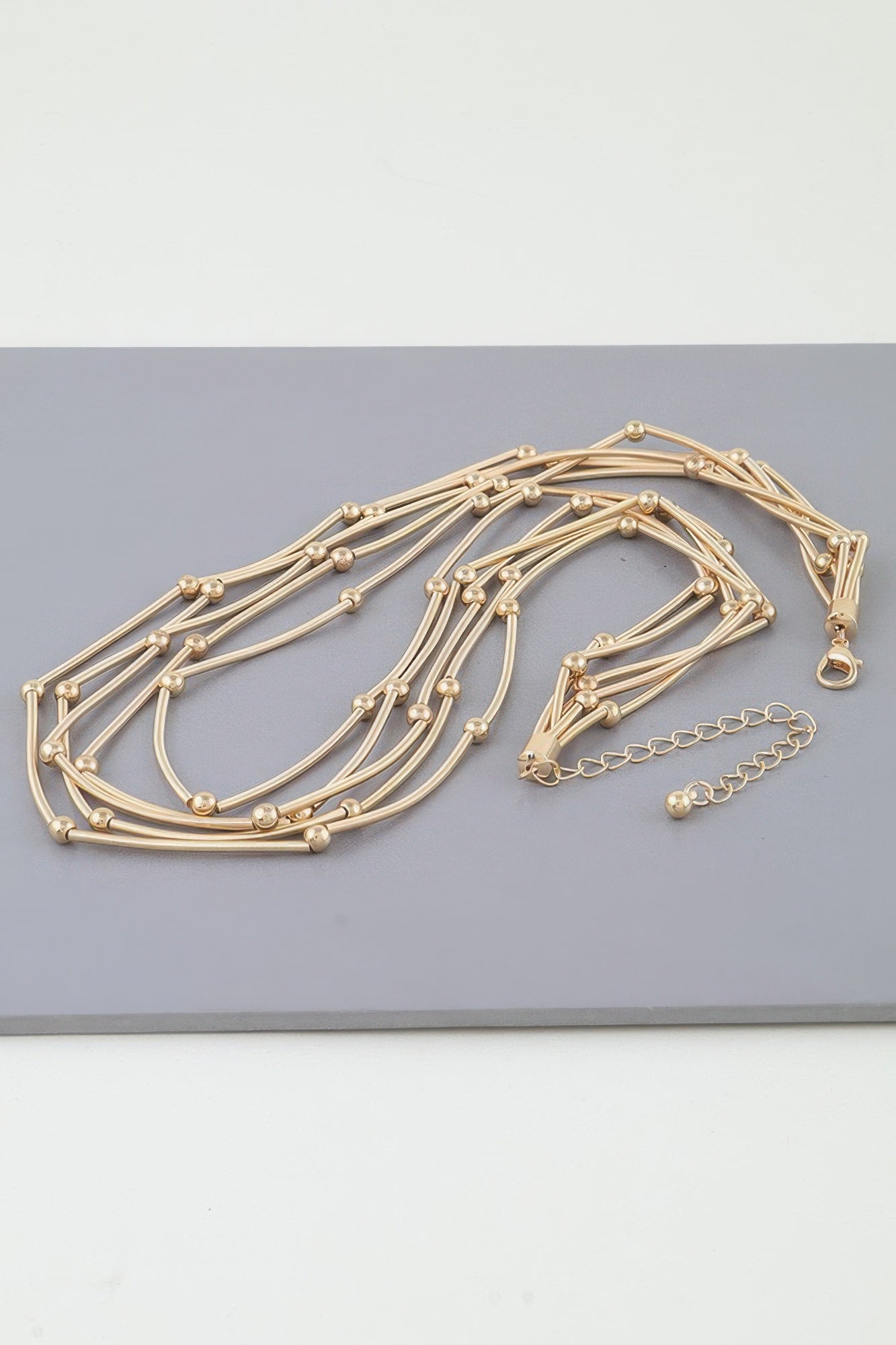 Multi Pillar Beaded Necklace product image