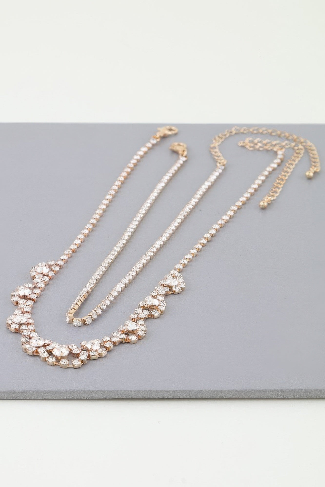 Bejeweled Curtain Drop Ballgown Necklace product image