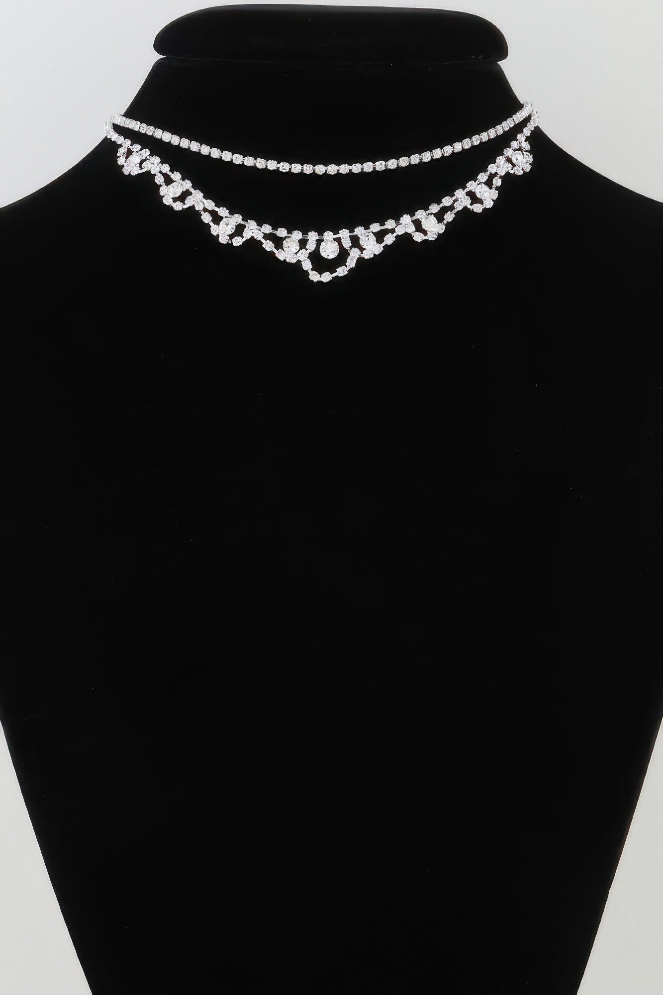 Bejeweled Curtain Drop Ballgown Necklace product image