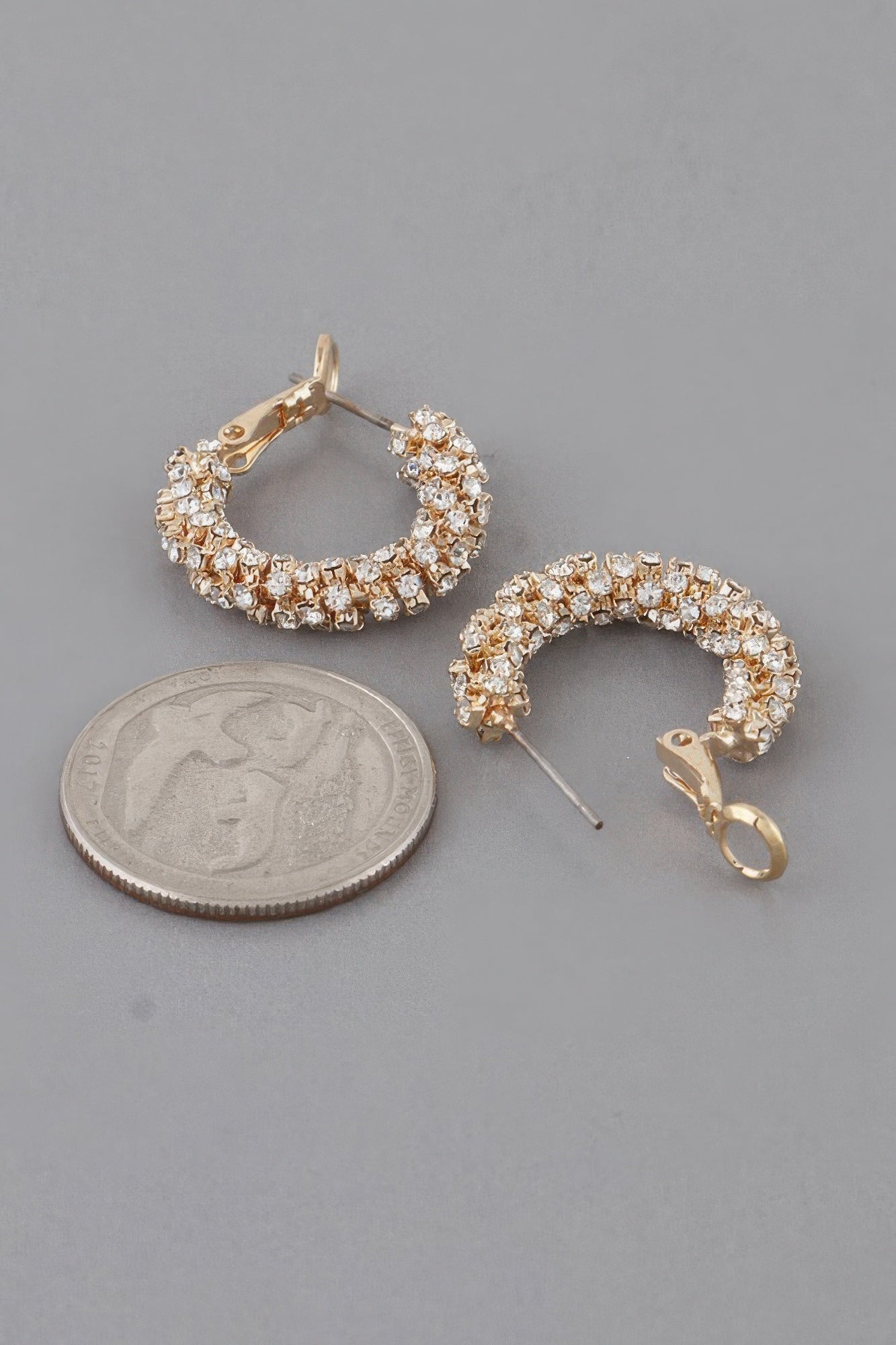 Petite Bejeweled Hoop Earrings product image