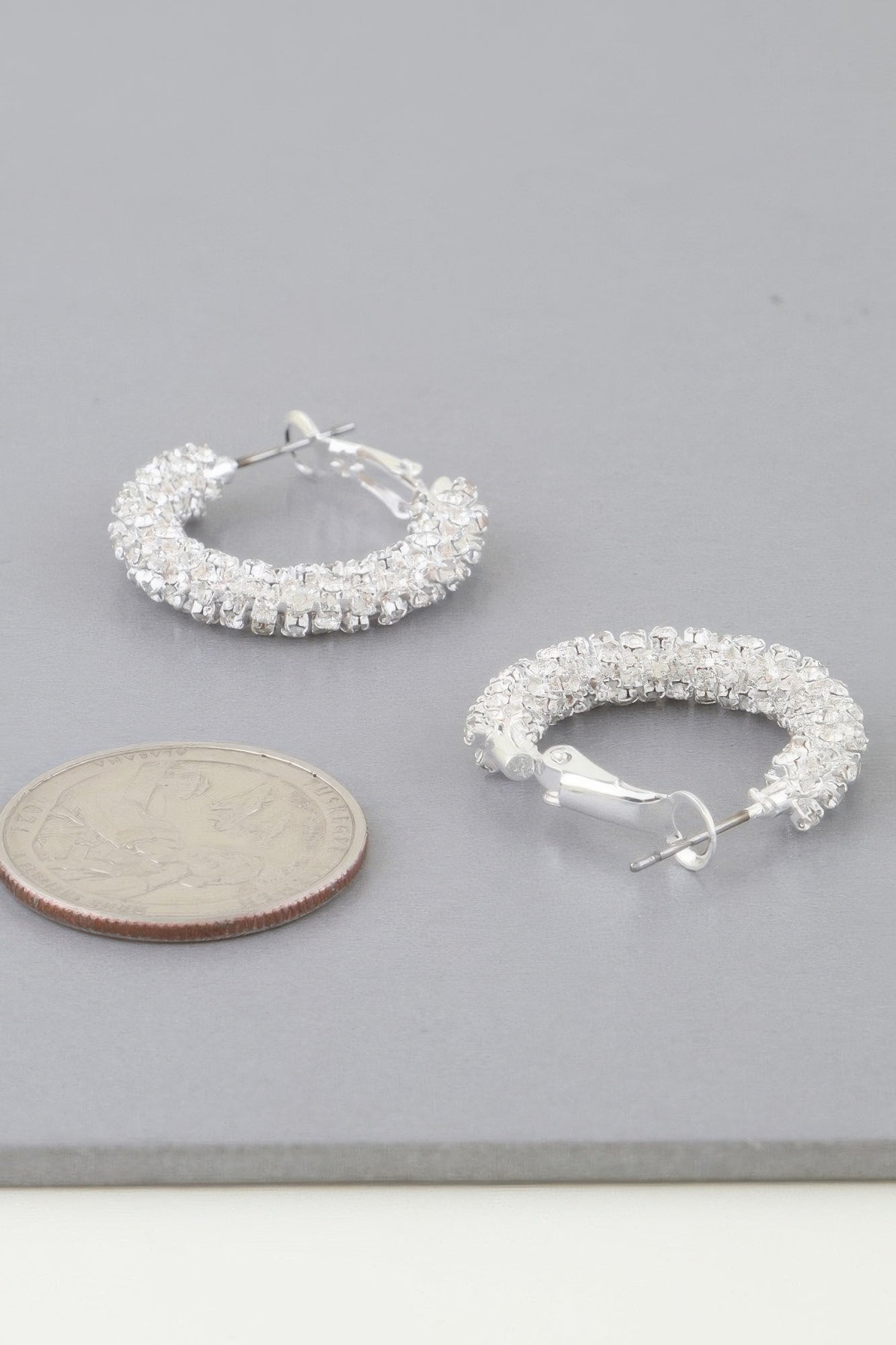 Petite Bejeweled Hoop Earrings product image