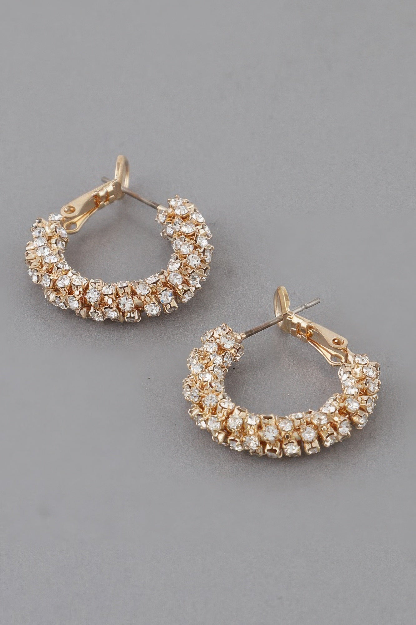 Petite Bejeweled Hoop Earrings product image