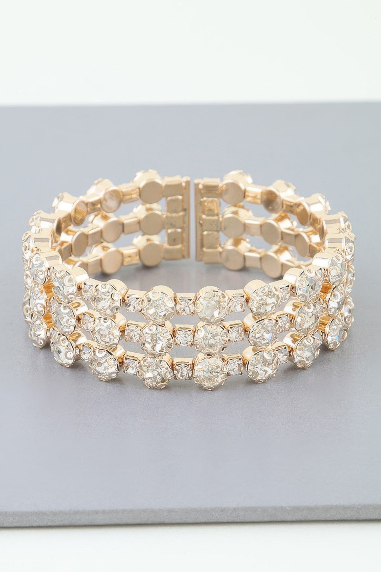 Triple Bejeweled Cuff Bracelet product image