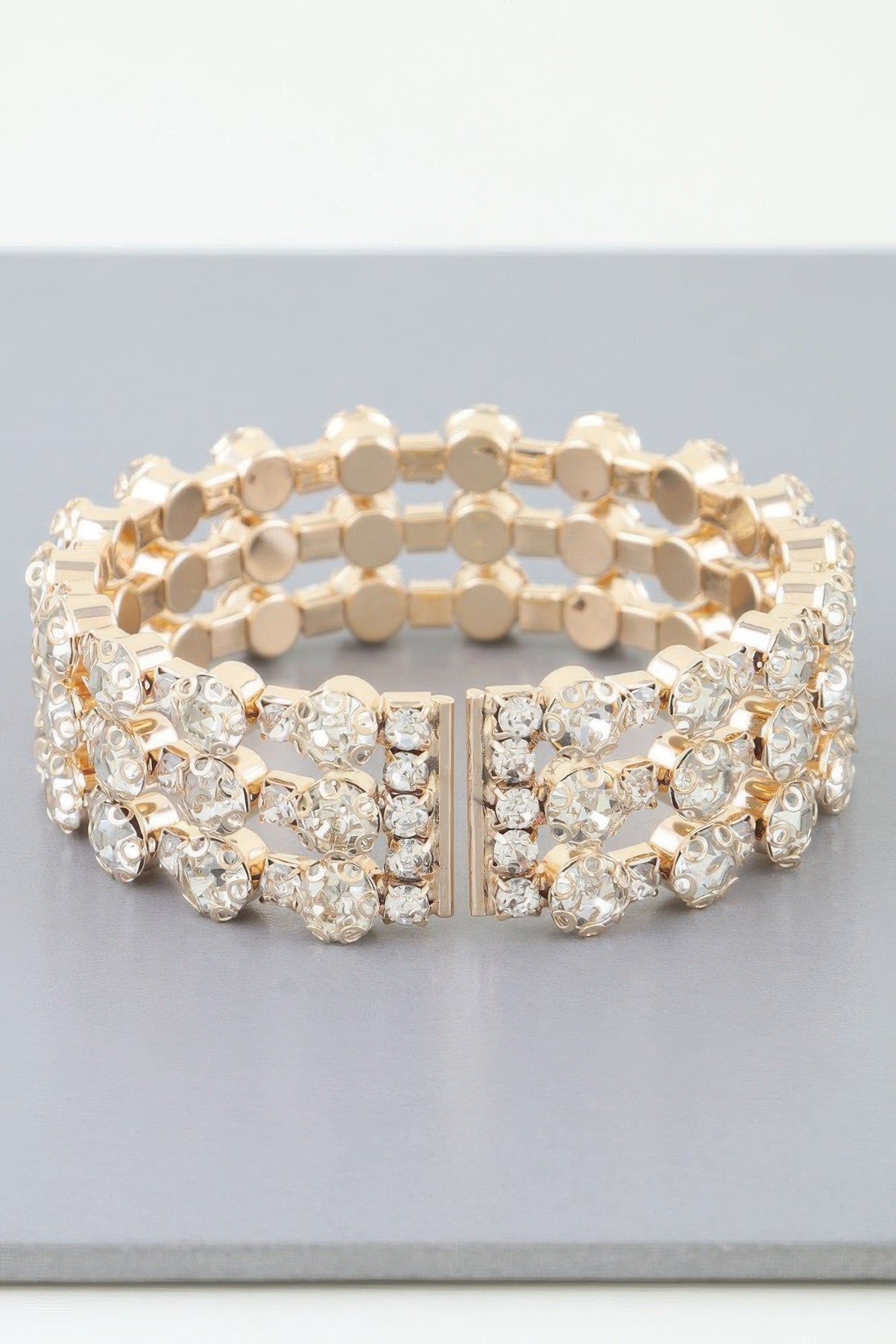 Triple Bejeweled Cuff Bracelet product image