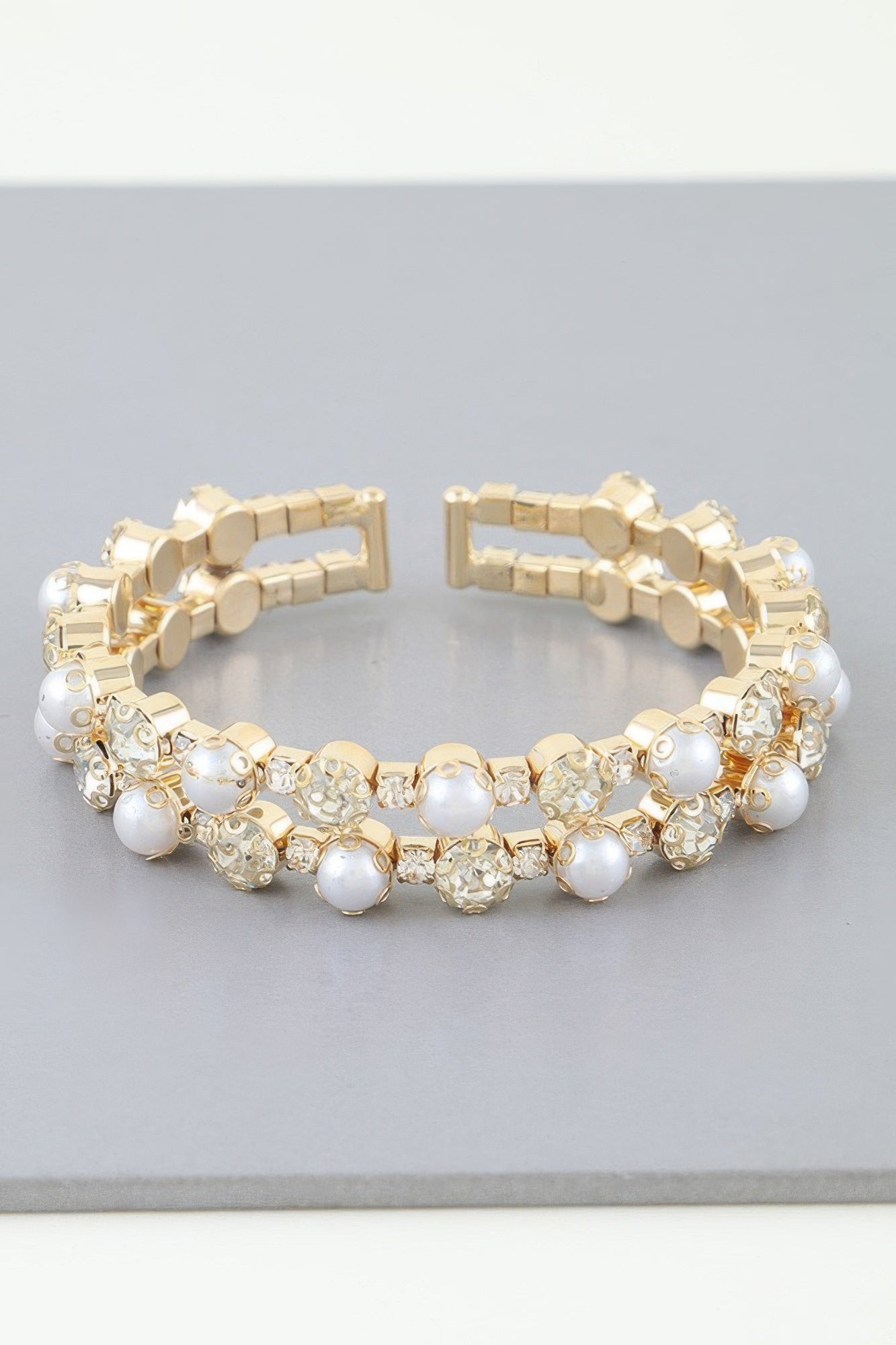 Double Pearled Cuff Bracelet product image