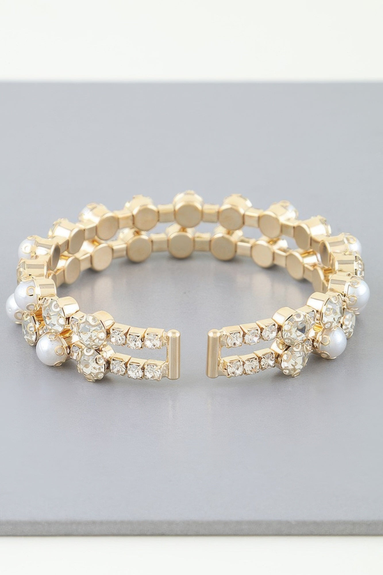 Double Pearled Cuff Bracelet product image