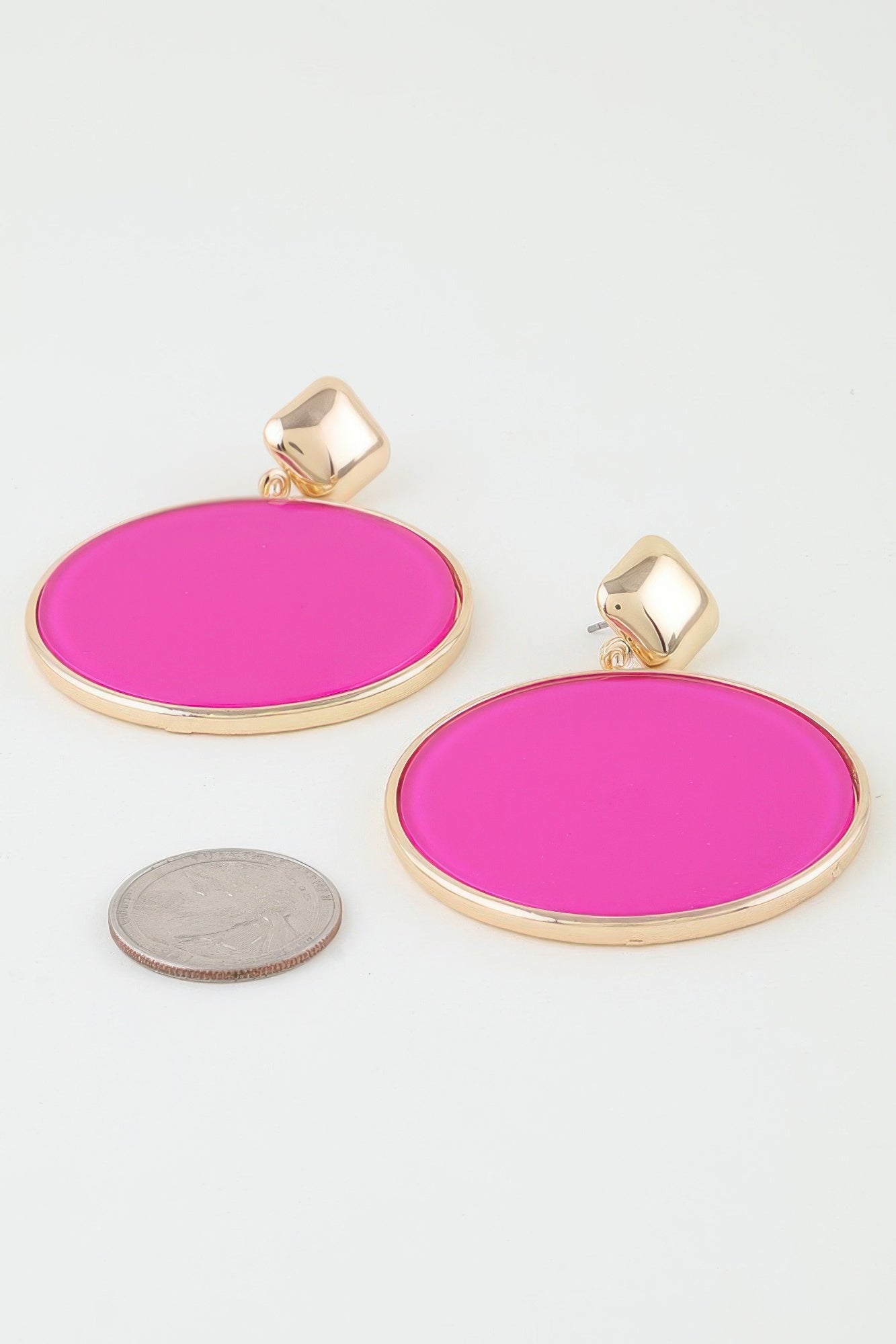 Bright Playful Circle Drop Earrings product image