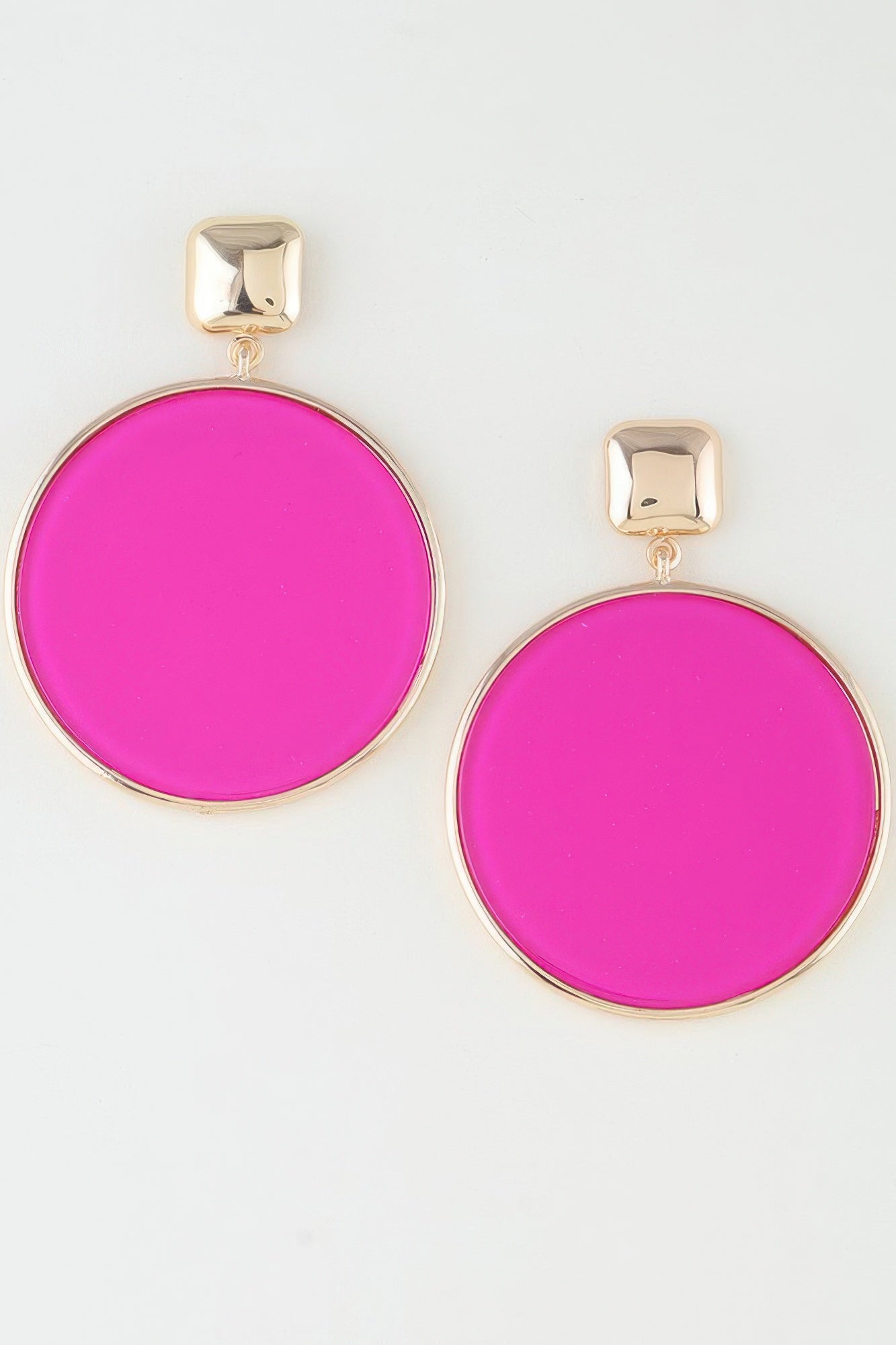 Bright Playful Circle Drop Earrings product image