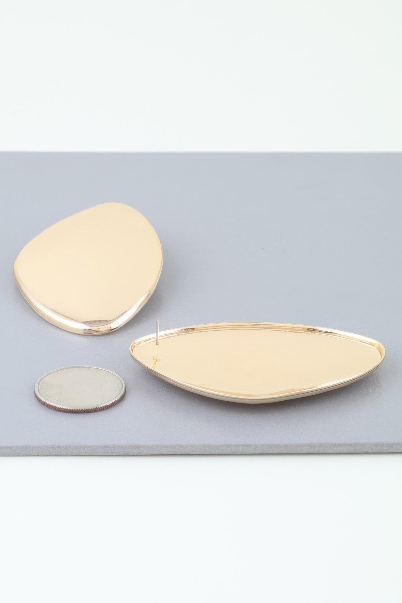 Modern Abstract Plate Stud Earrings product image