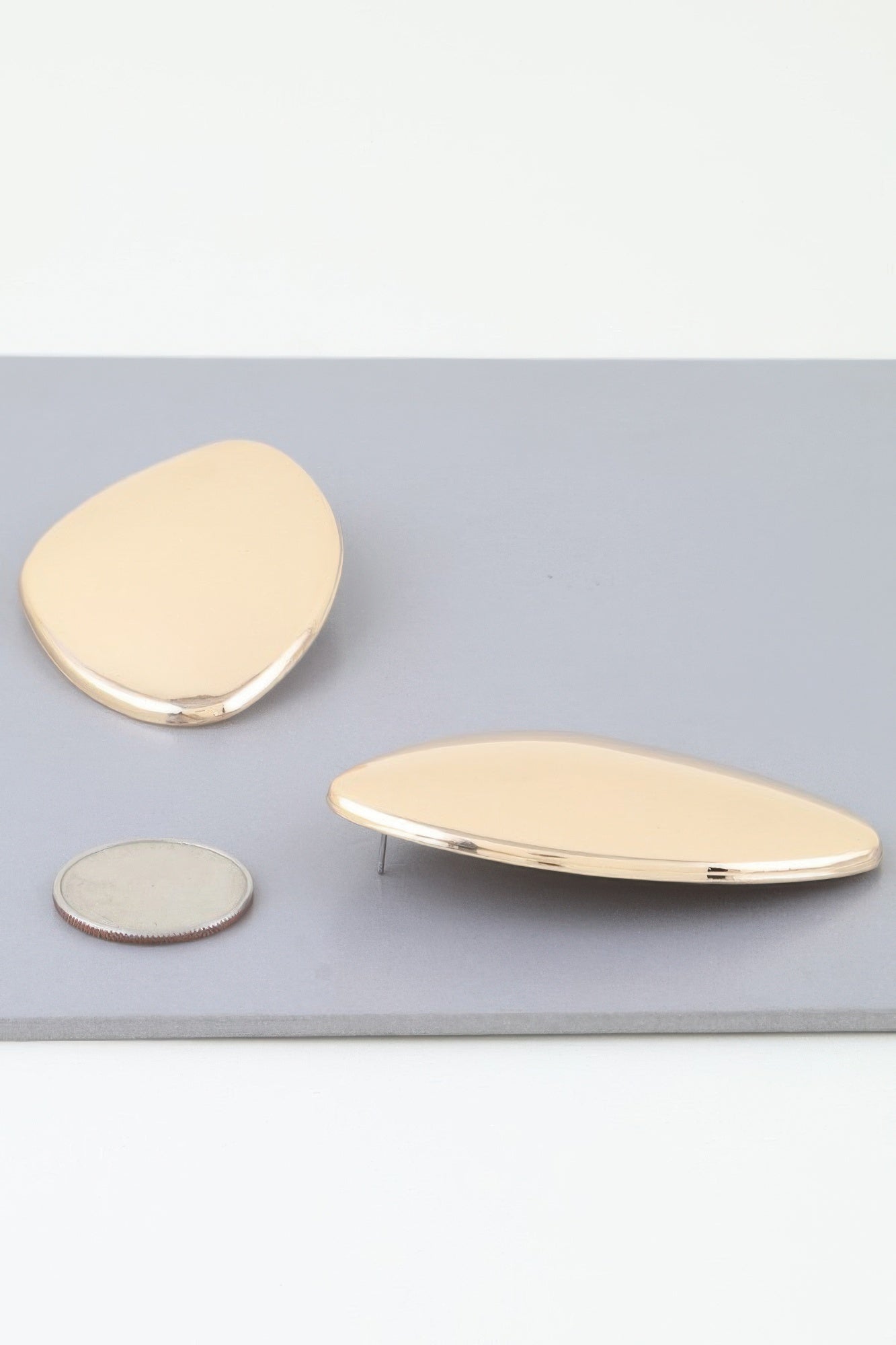 Modern Abstract Plate Stud Earrings product image