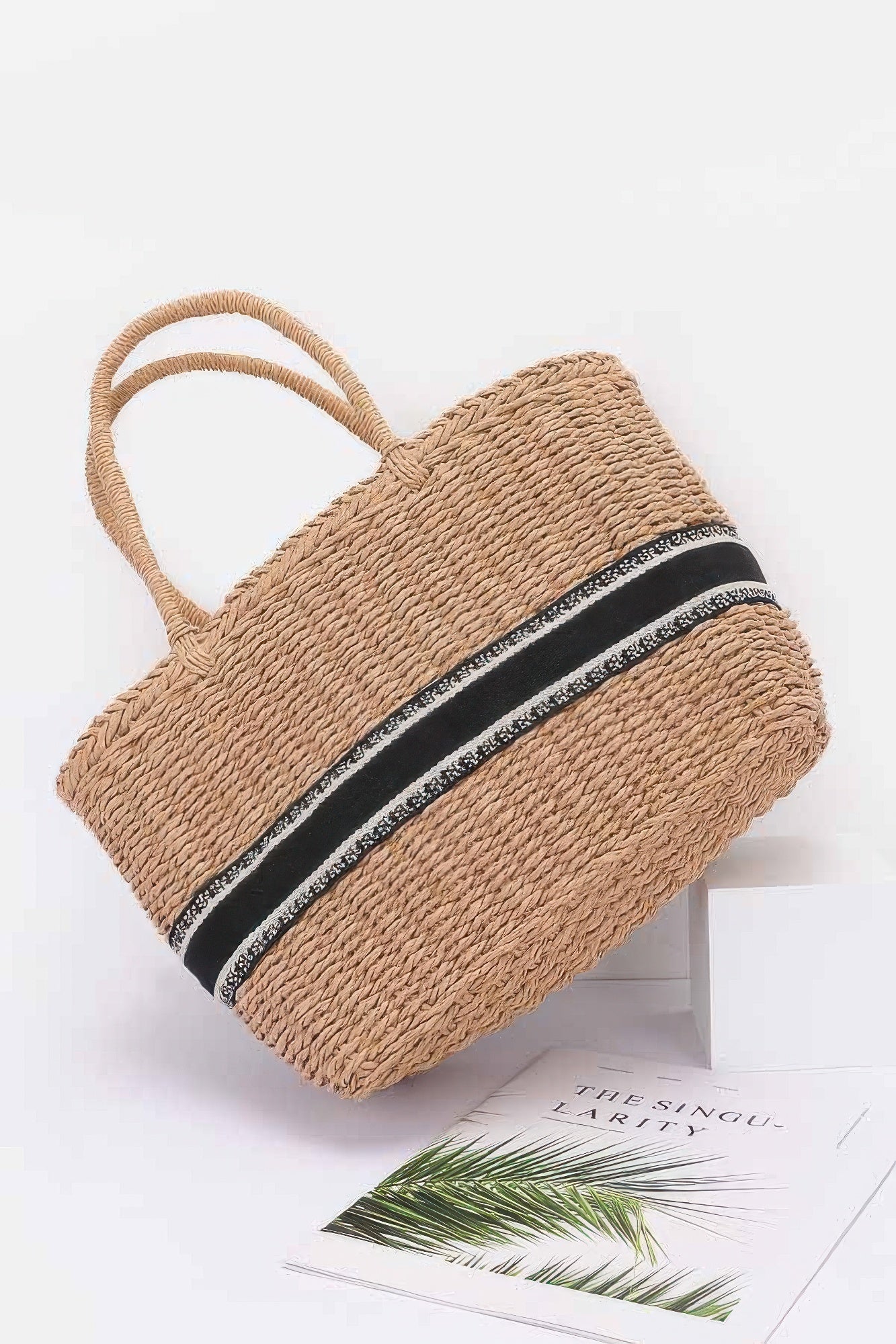 Faux Straw Tote Bag product image