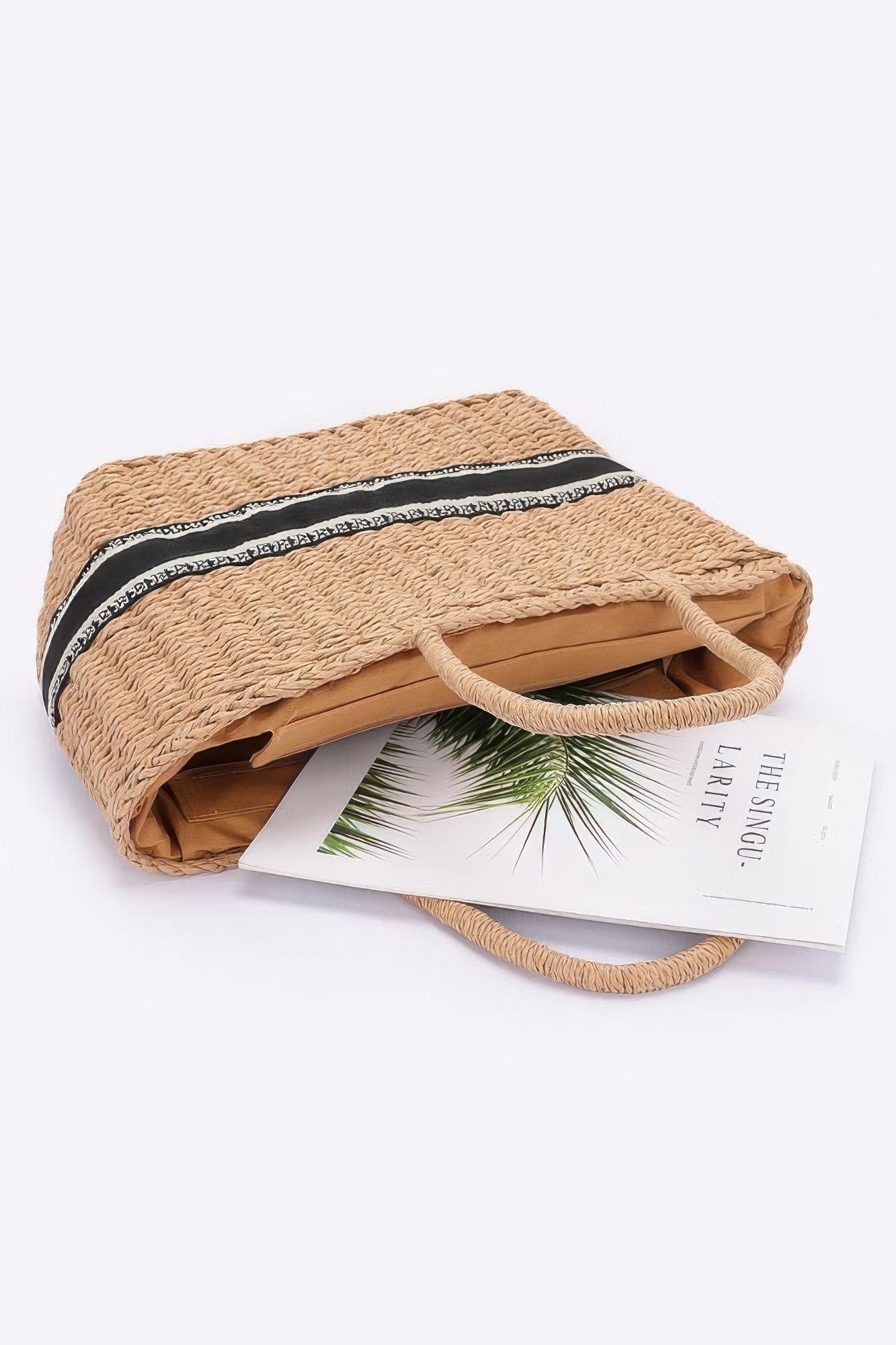 Faux Straw Tote Bag product image
