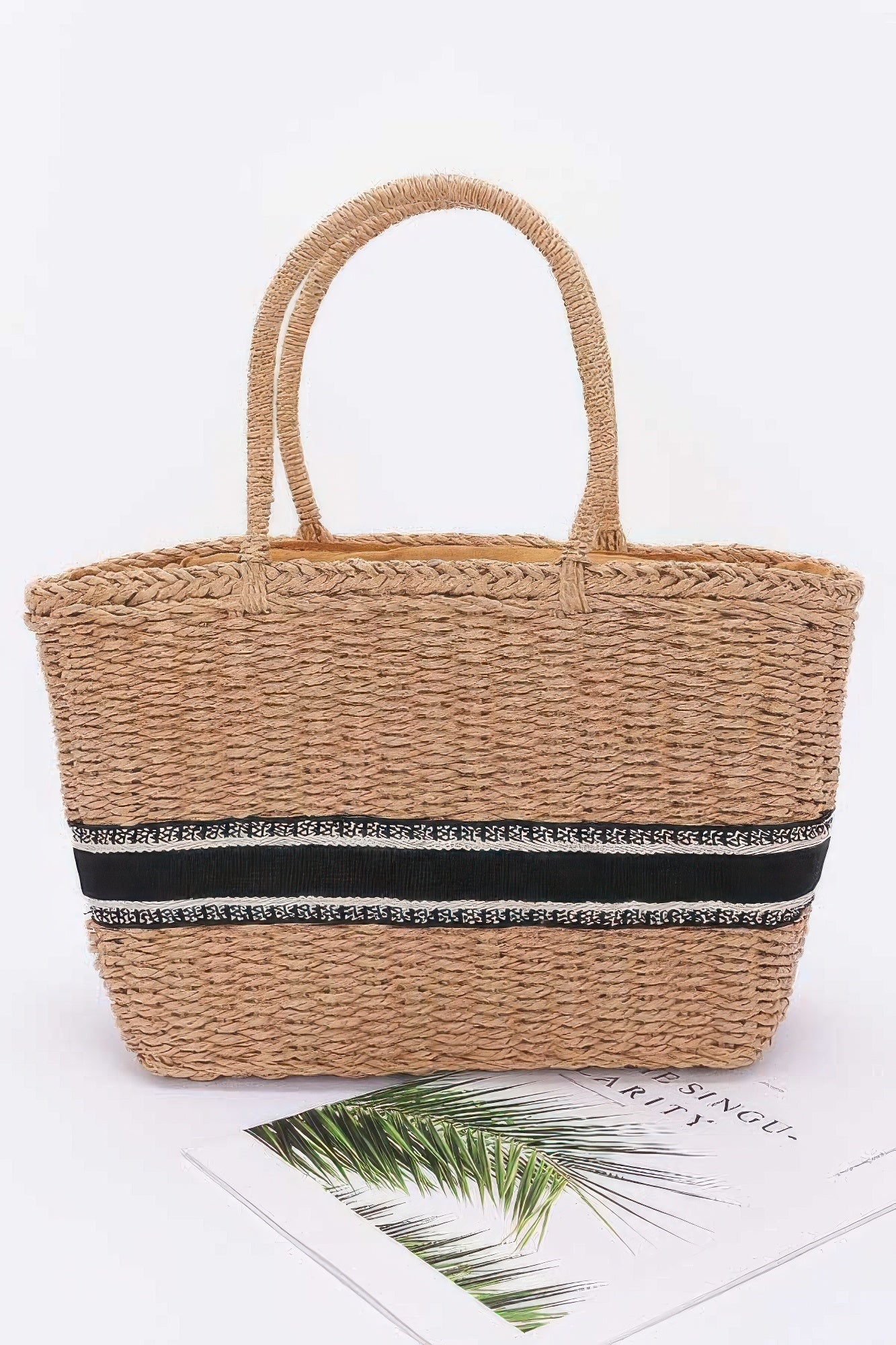 Faux Straw Tote Bag product image