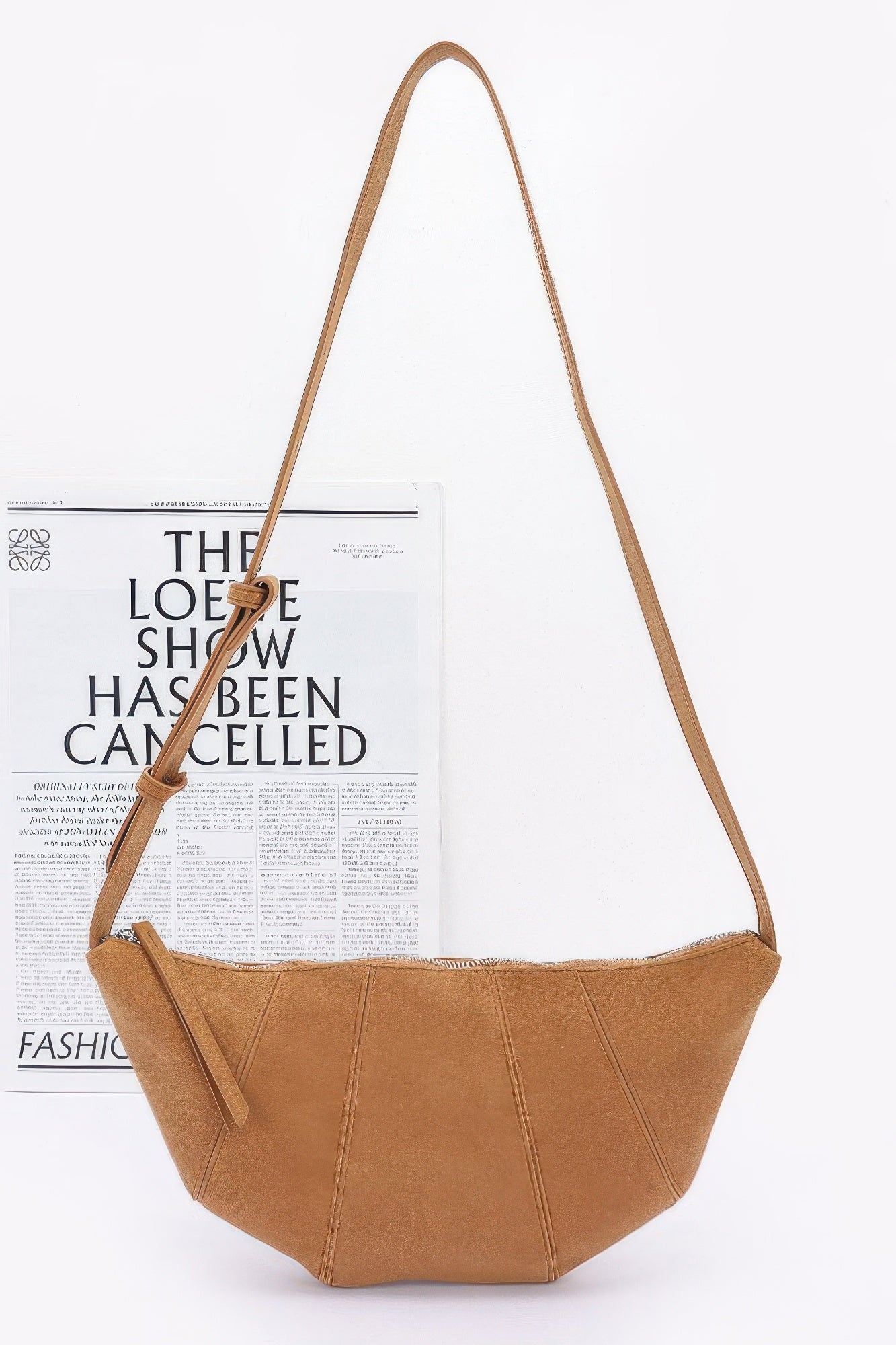 Faux Suede Croissant Bag product image
